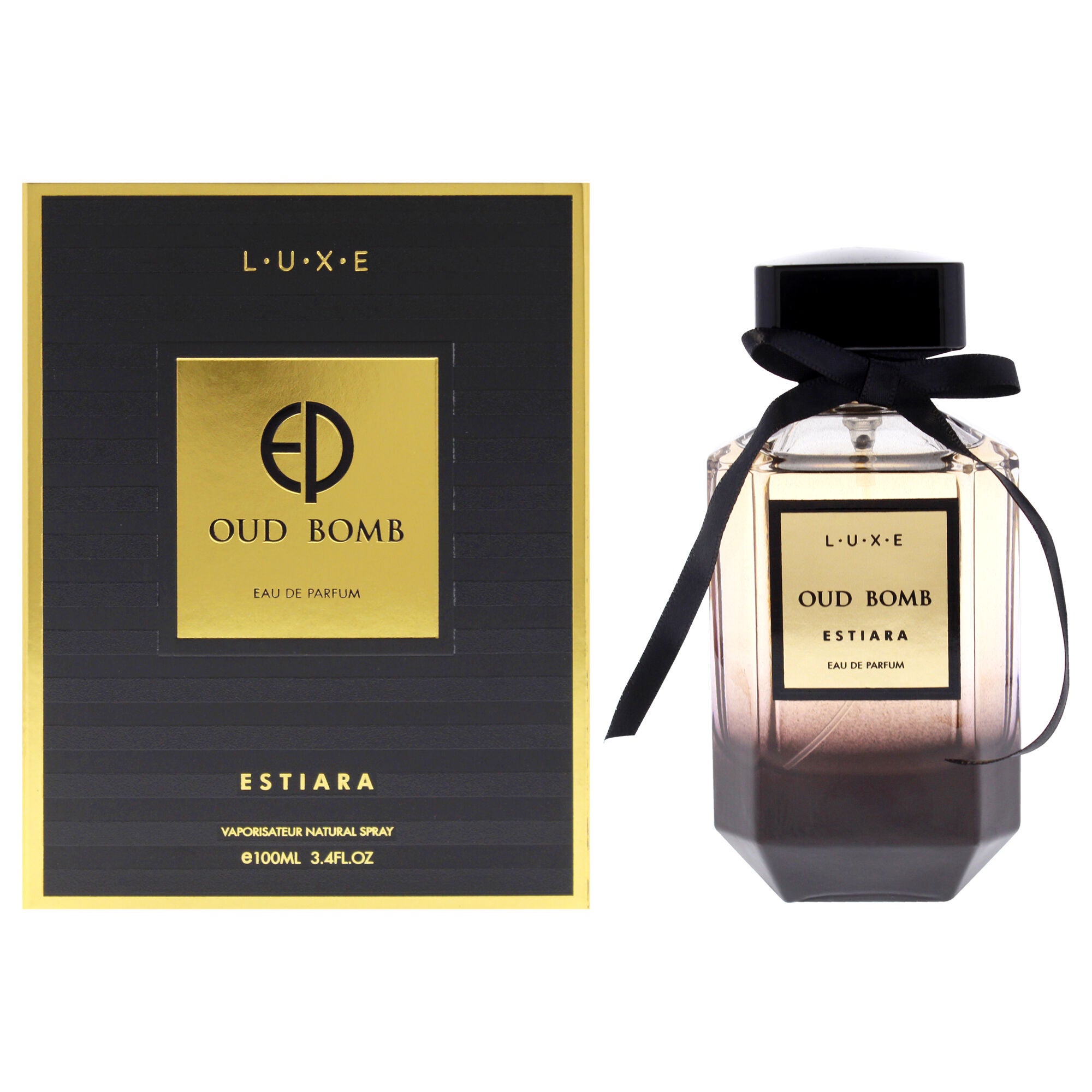 Luxe Oud Bomb by Estiara for Women - 3.4 oz EDP Spray, Clear, hi-res image number 0