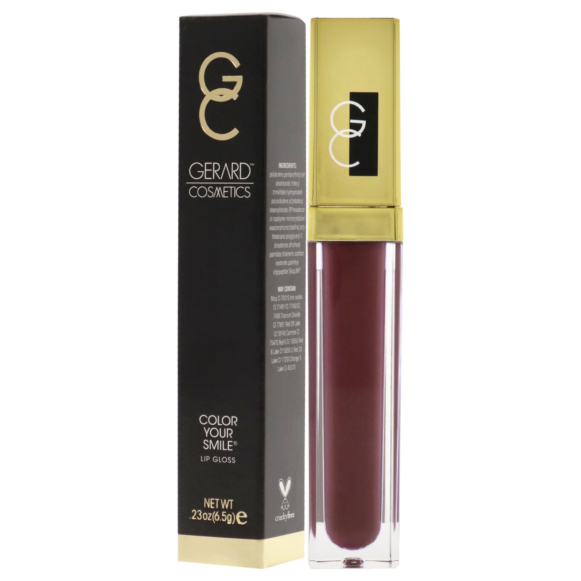 Color your Smile Lighted Lip Gloss - Plum Crazy by Gerard Cosmetic for Women - 0.23 oz Lip Gloss, See Description, alternate image number 3