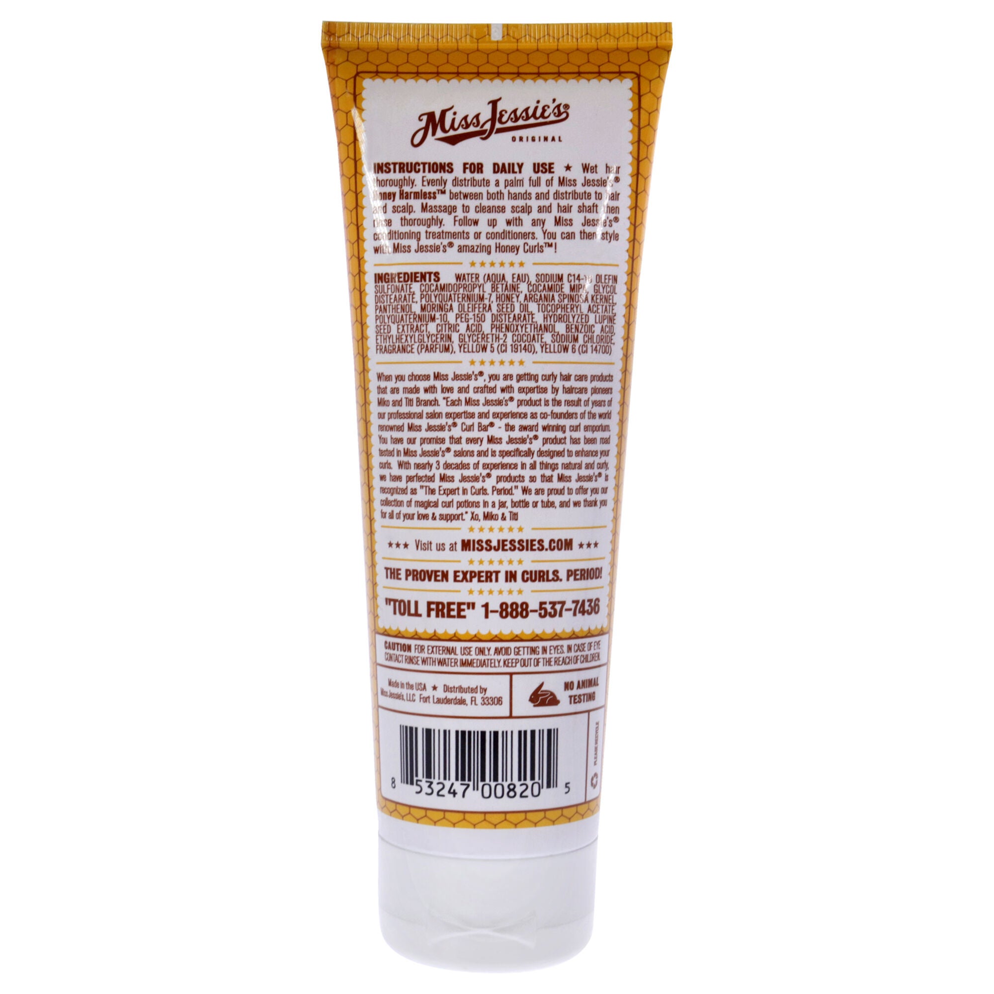 Honey Harm Less by Miss Jessies for Unisex - 8.5 oz Shampoo, See Description, alternate image number 2