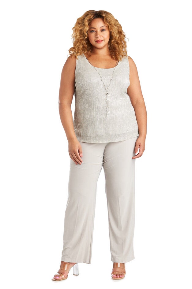 Three Piece Festival Crinkle Duster Pant Set, , alternate image number null