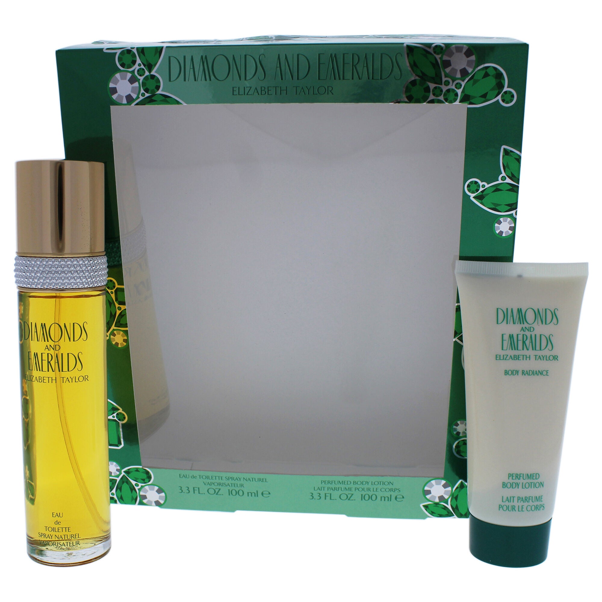 Diamonds and Emeralds by Elizabeth Taylor for Women - 2 pc Gift Set 3.4 oz EDT Spray and 3.4 oz Body Lotion, , alternate image number 5