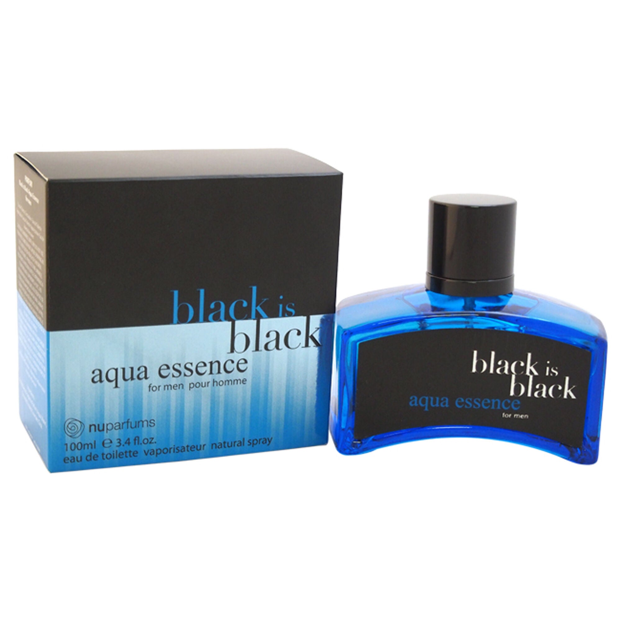 Black is Black Aqua Essence by Nuparfums for Men - 3.4 oz EDT Spray, , alternate image number 1