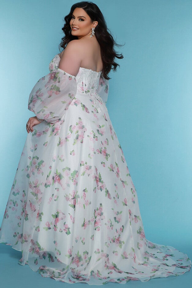 EVIE FLORAL DRESS, Ivory Floral / Ivory, alternate image number null