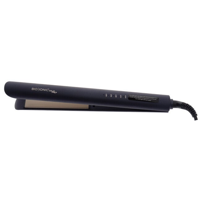 Gold Pro Smoothing and Styliing Iron - Z-GPT-SM-1.0 by Bio Ionic for Women - 1 Inch Flat Iron, NA, alternate image number null