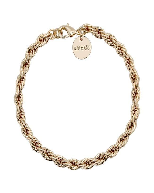 Rosa Bracelet 9 inches Gold, Gold / Gold, hi-res image number 0