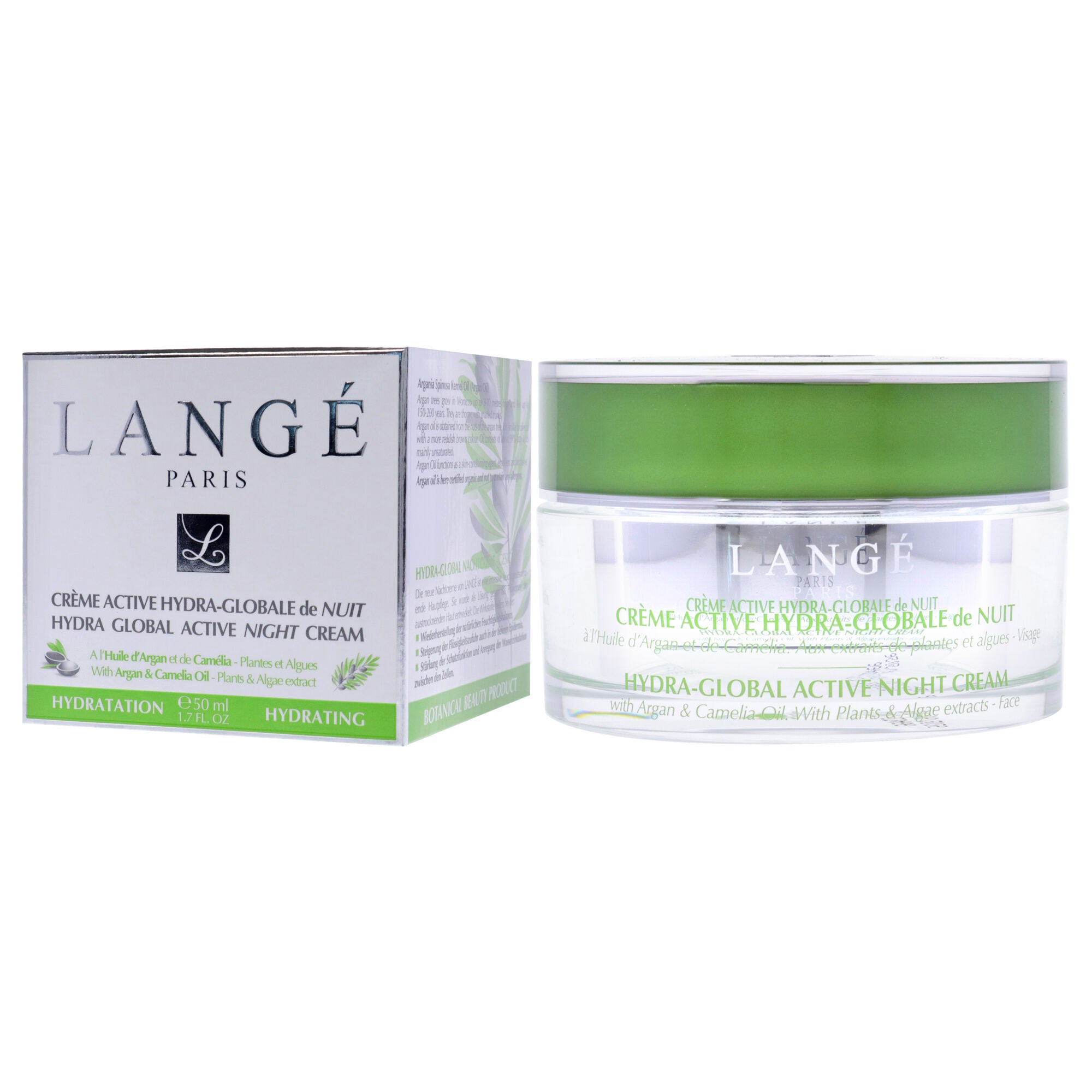 Hydra Global Active Night Cream by Lange for Unisex - 1.7 oz Cream, , alternate image number 7