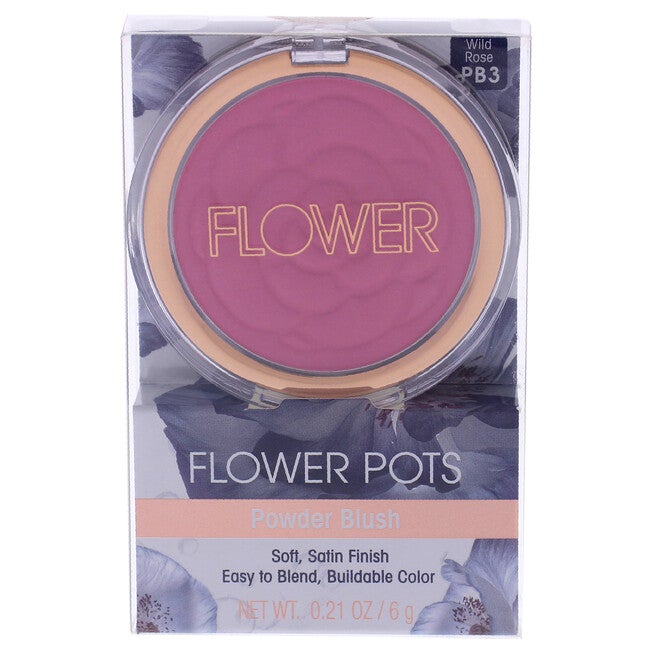 Flower Pots Powder Blush - Warm Wildrose by Flower Beauty for Women - 0.21 oz Blush, NA, hi-res image number null
