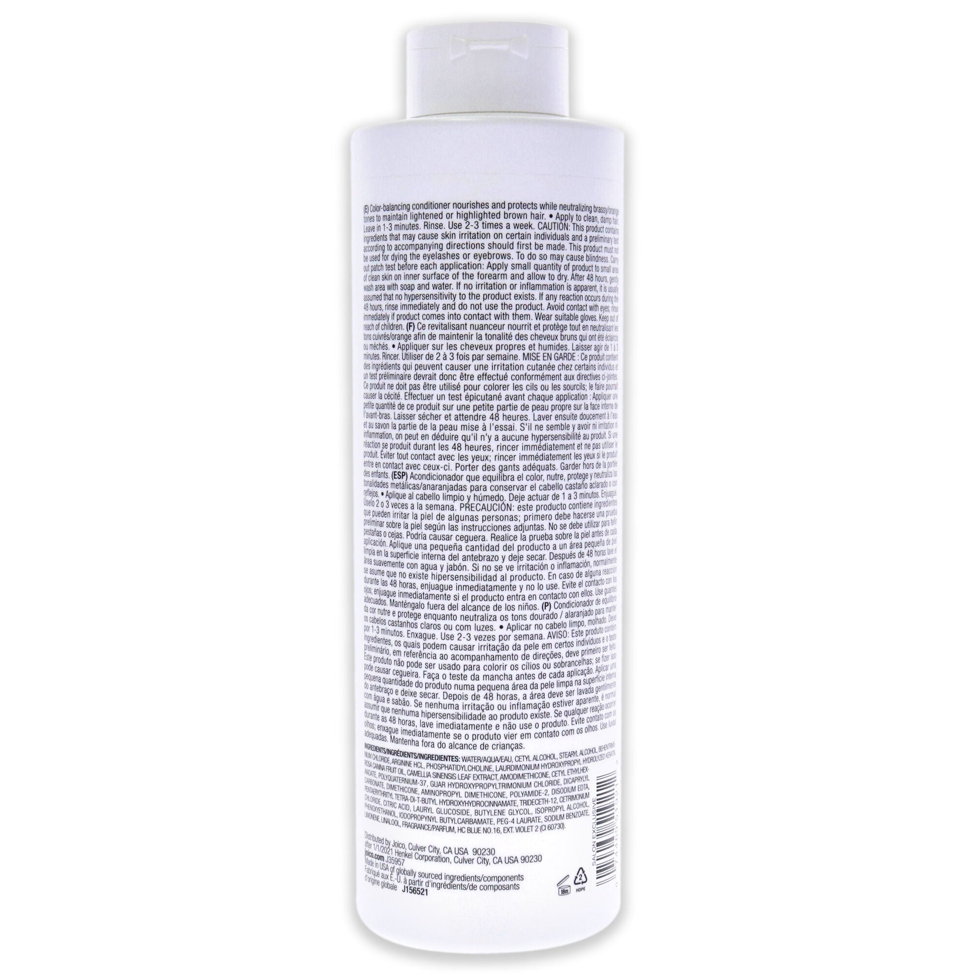 Color Balance Blue Conditioner by Joico for Unisex - 33.8 oz Conditioner, , alternate image number 4