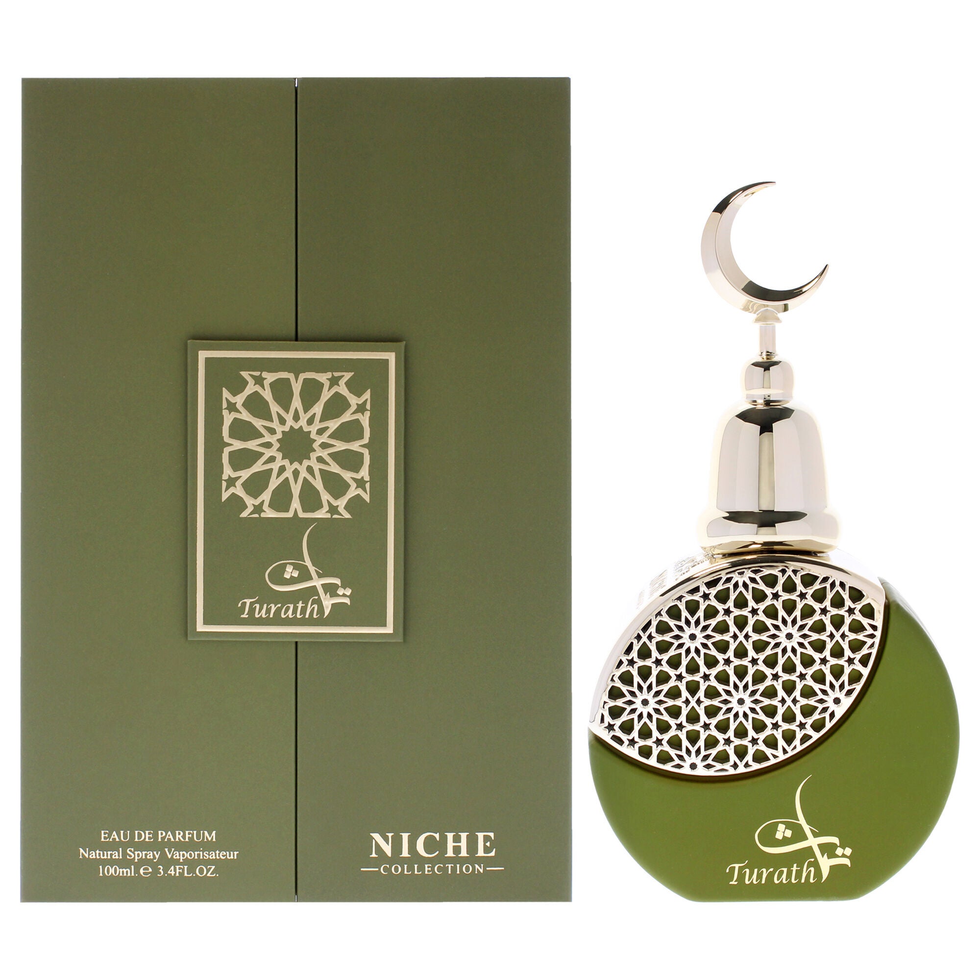 Niche Collection - Turath by Khalis for Men - 3.4 oz EDP Spray, Clear, hi-res image number 0