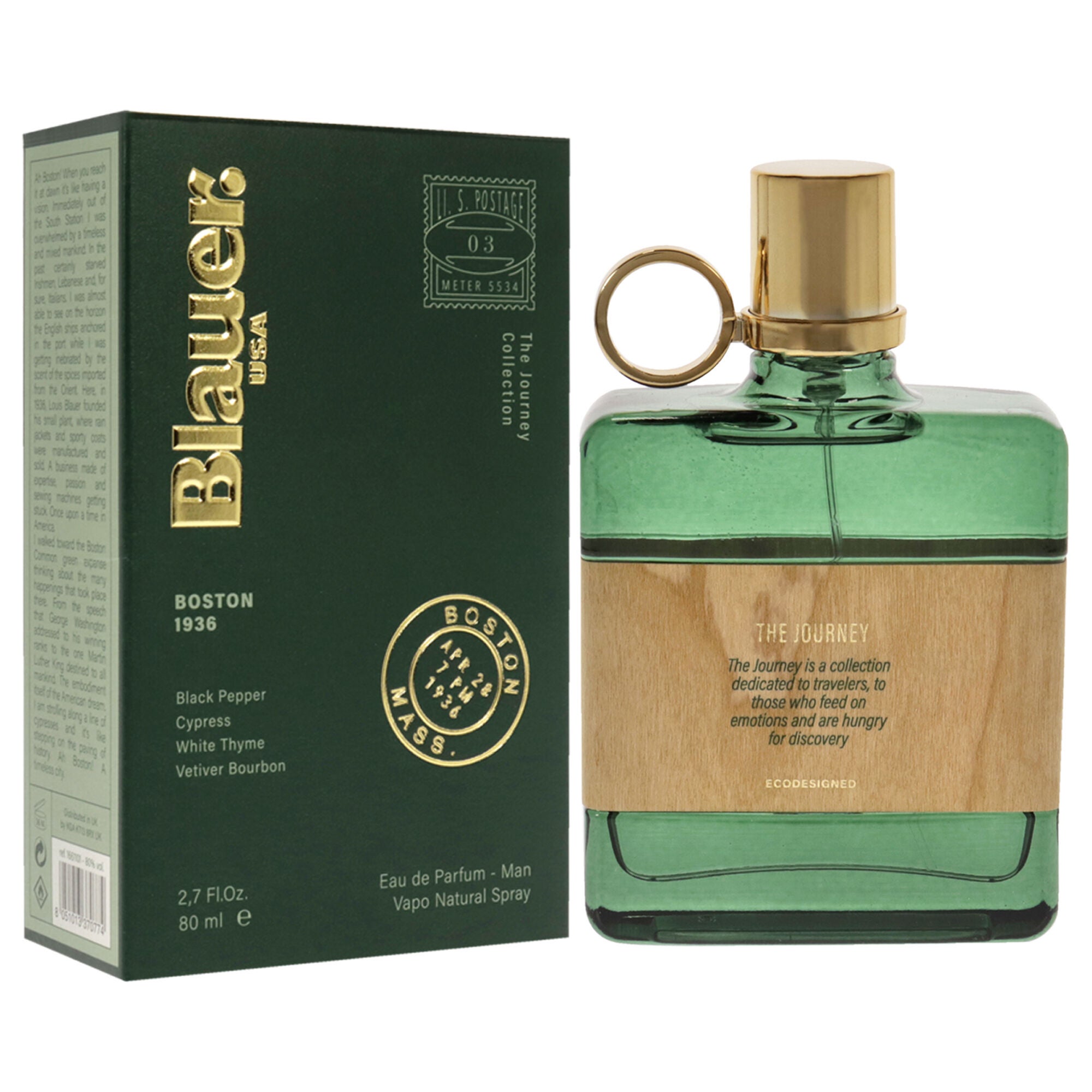 Boston 1936 by Blauer for Men - 2.7 oz EDP Spray, See Description, alternate image number 2