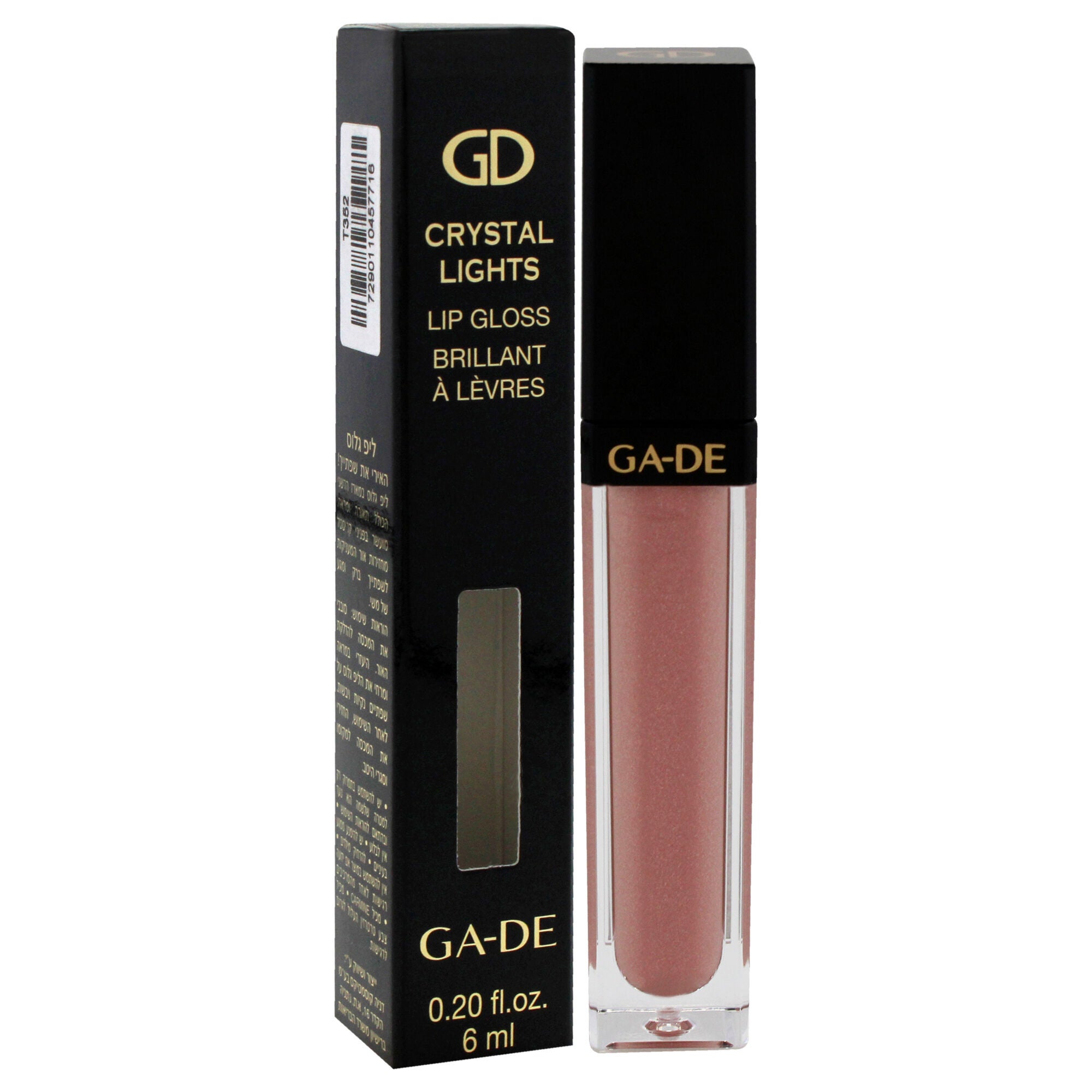 Crystal Lights Lip Gloss - 823 Rose Glitz by GA-DE for Women - 0.2 oz Lip Gloss, See Description, alternate image number 1