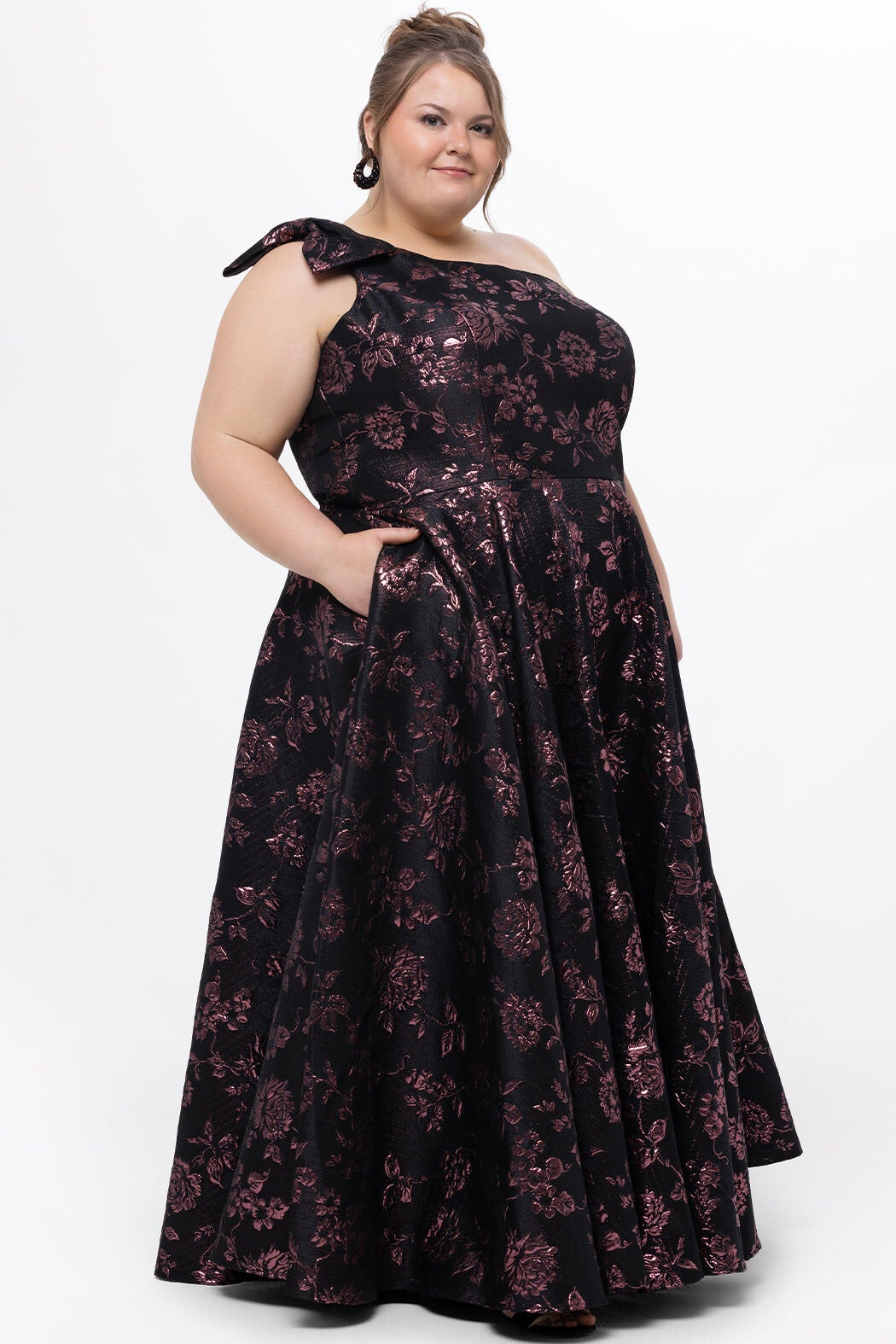 MIDNIGHT BLOOMS MAXI DRESS, RoseBlack / Black, alternate image number 2