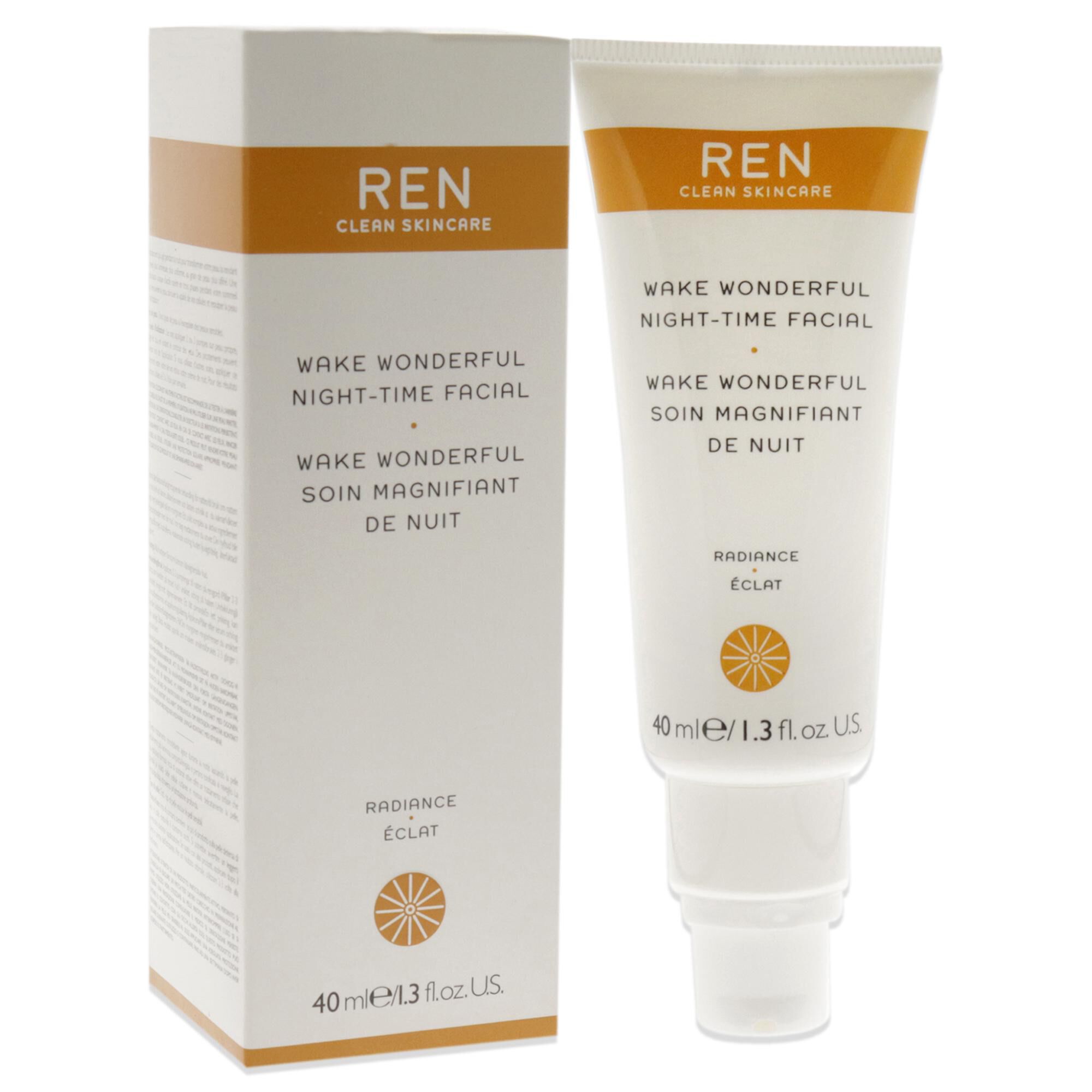 Wake Wonderful Night-Time Facial by REN for Unisex - 1.3 oz Treatment, See Description, alternate image number 2