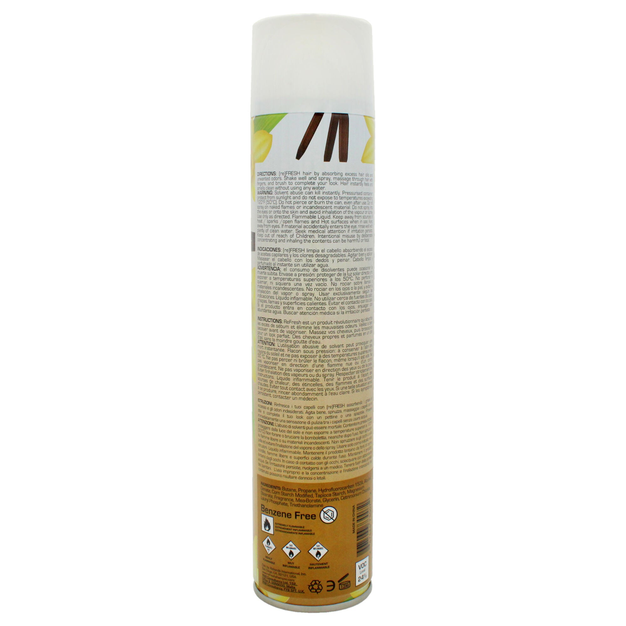 Dry Shampoo - Sweet Vanilla by (re)FRESH for Women - 11.55 oz Dry Shampoo, See Description, alternate image number 1