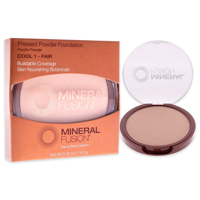 Pressed Powder Foundation - 01 Cool by Mineral Fusion for Women - 0.32 oz Foundation, NA, alternate image number null