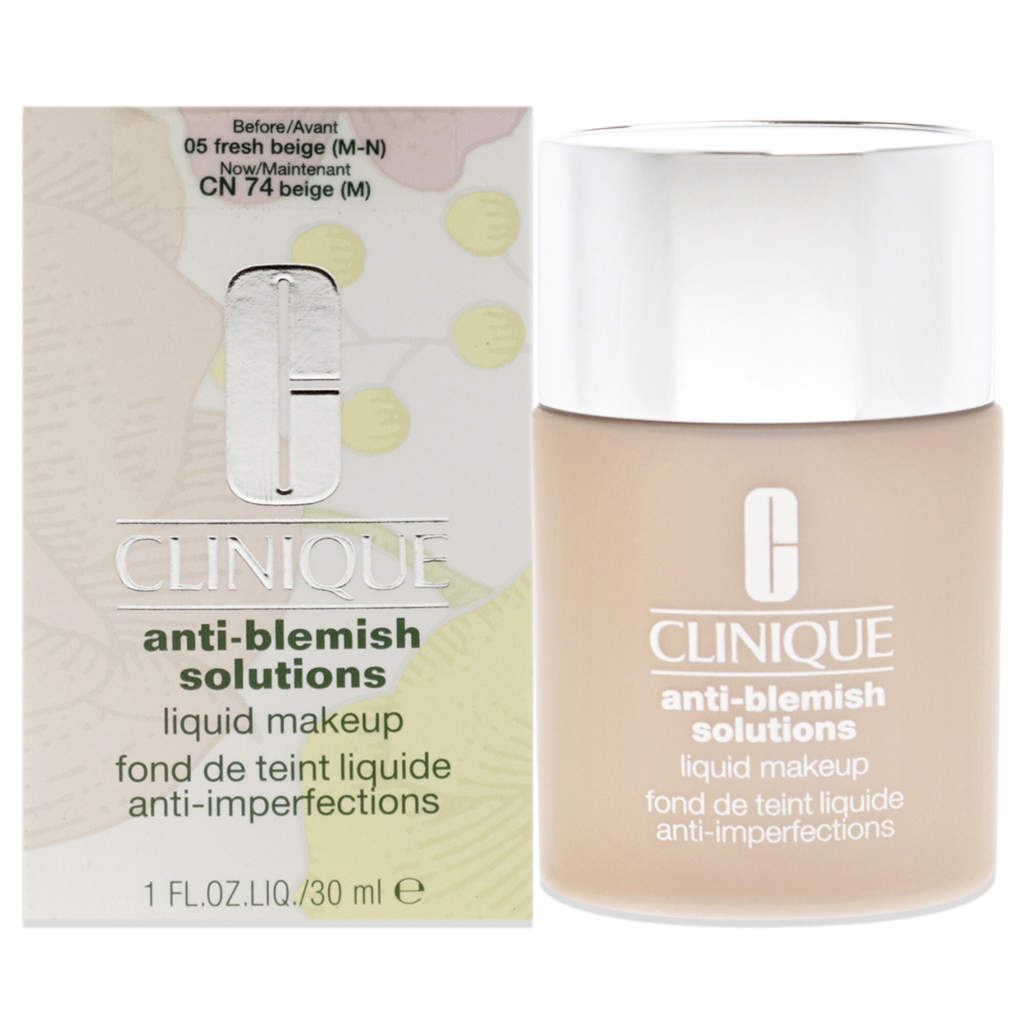 Anti-Blemish Solutions Liquid Makeup 05 Fresh Beige(MF-M)-Dry Comb. To Oily Skin by Clinique for Women - 1 oz Foundation, , alternate image number 5