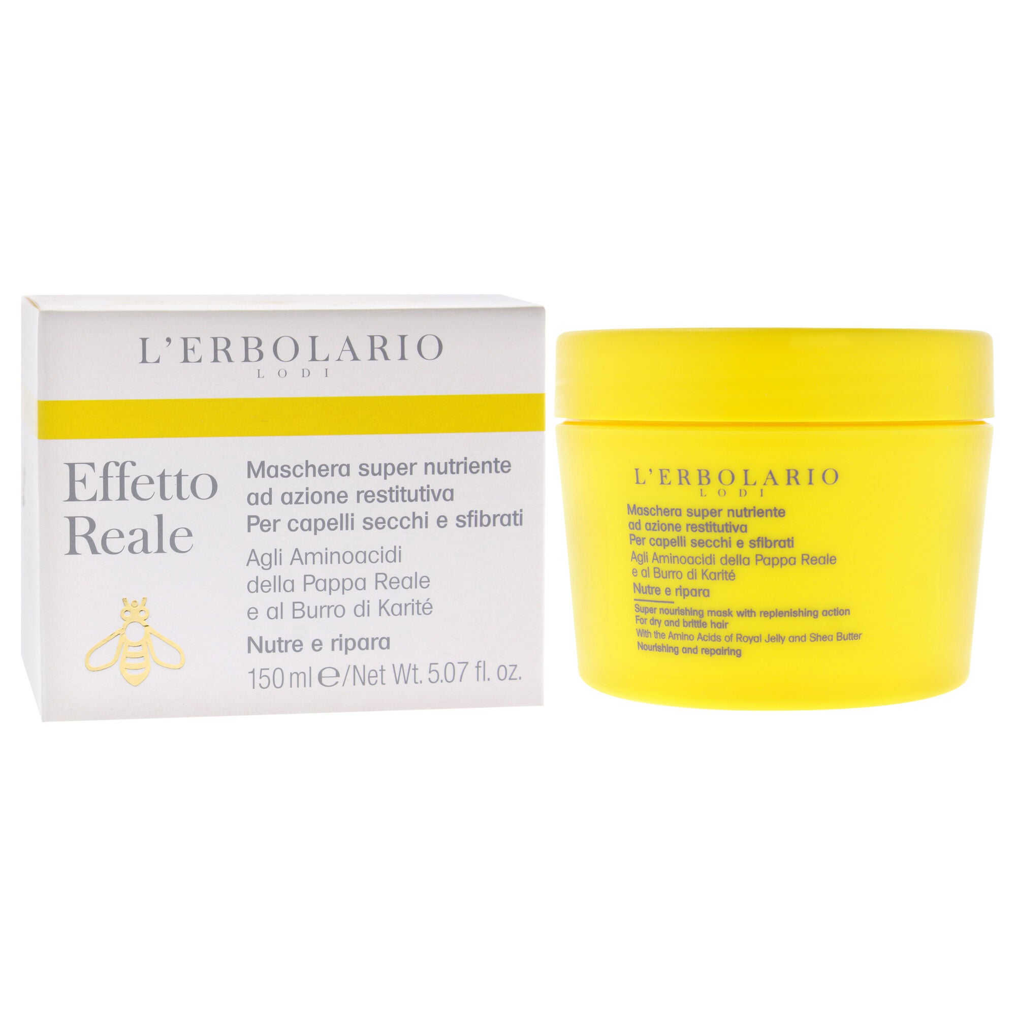 Effetto Reale Super Nourishing Mask by LErbolario for Unisex - 5.07 oz Masque, See Description, alternate image number 1