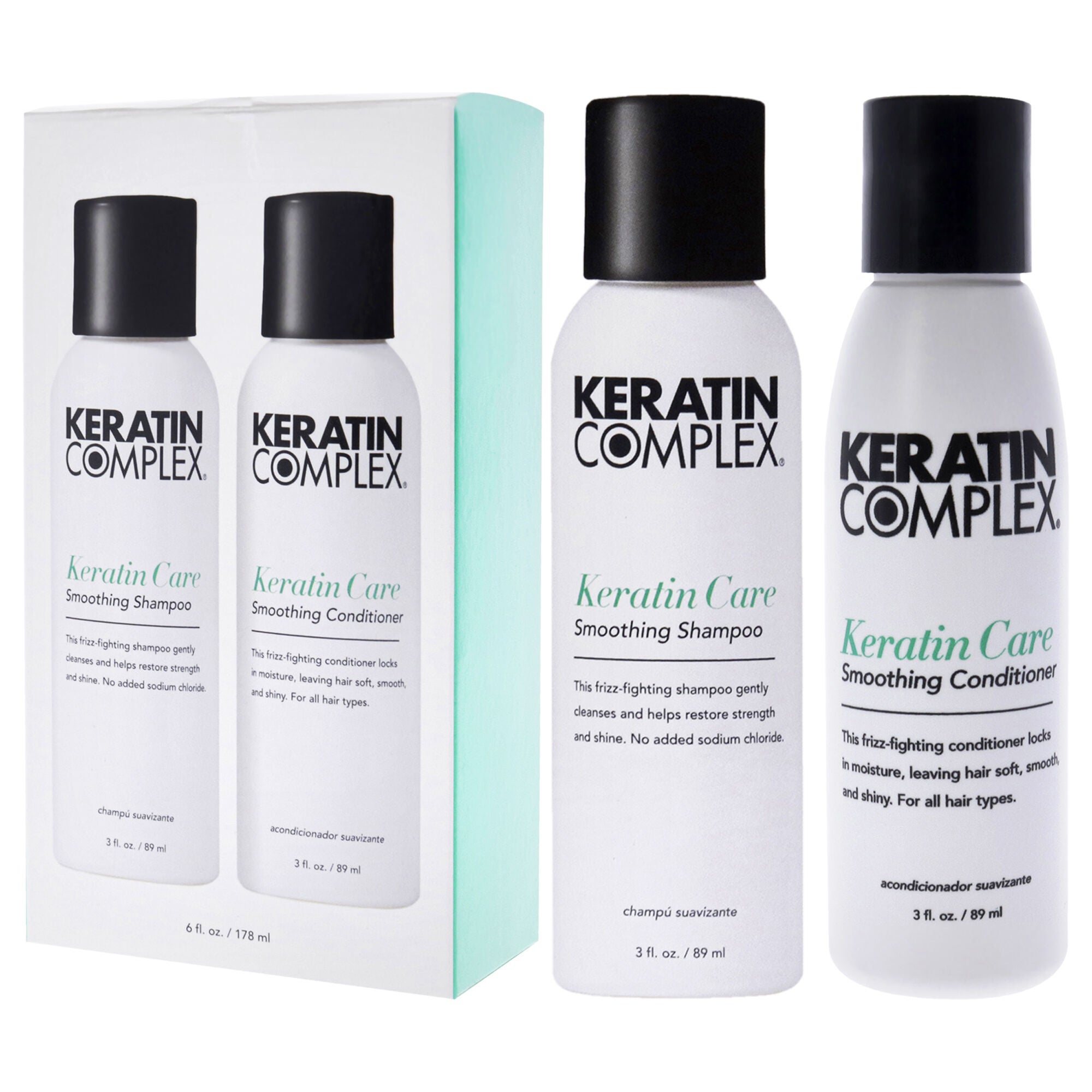 Keratin Complex Keratin Care Smoothing Kit by Keratin Complex for Unisex - 2 x 3 oz Shampoo, Conditioner, , alternate image number 8
