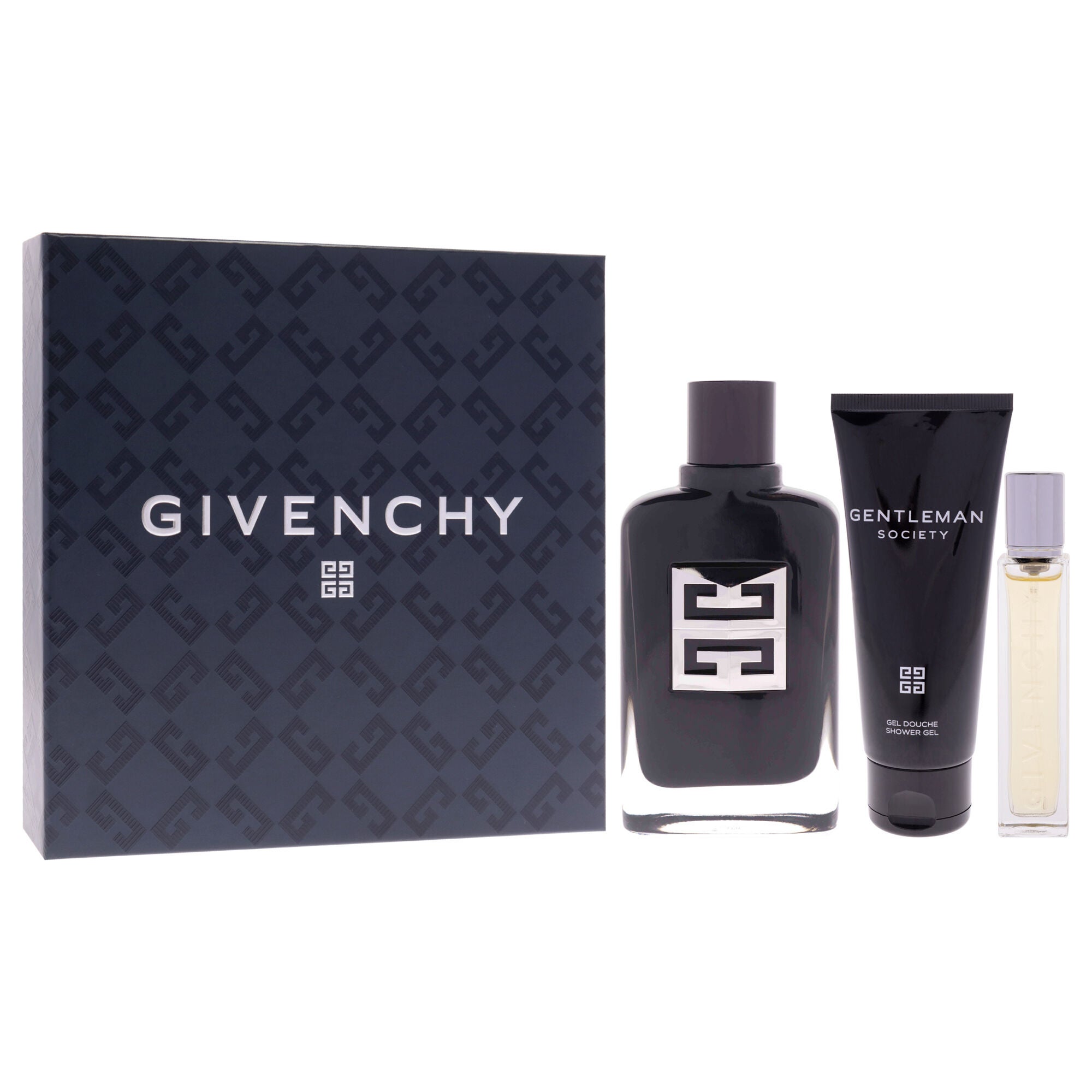 Gentleman Society by Givenchy for Men - 3 Pc Gift Set 3.3oz EDP Spray, 0.42oz EDP Spray, 2.5oz Shower Gel, Clear, alternate image number 2