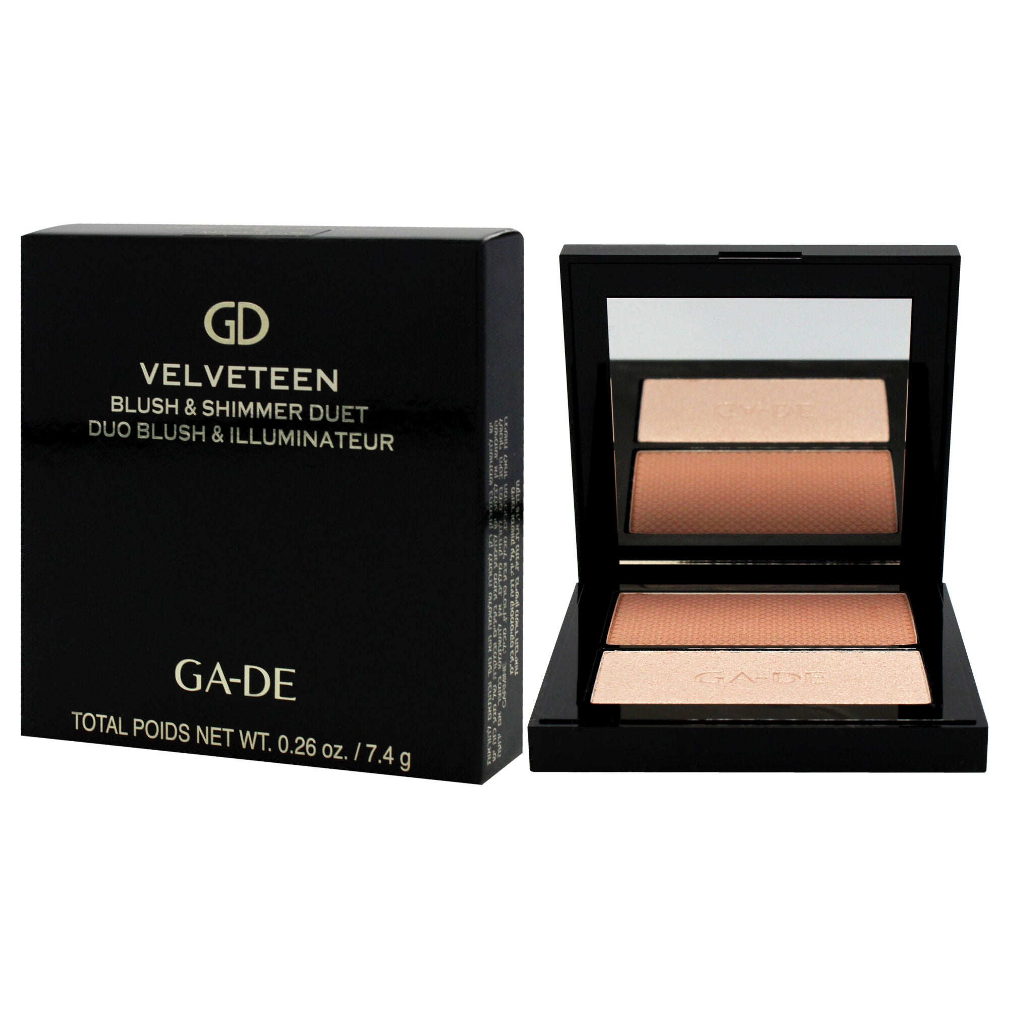 Velveteen Blush and Shimmer Duet - 12 Natural and Glow by GA-DE for Women - 0.26 oz Blush, , alternate image number 7