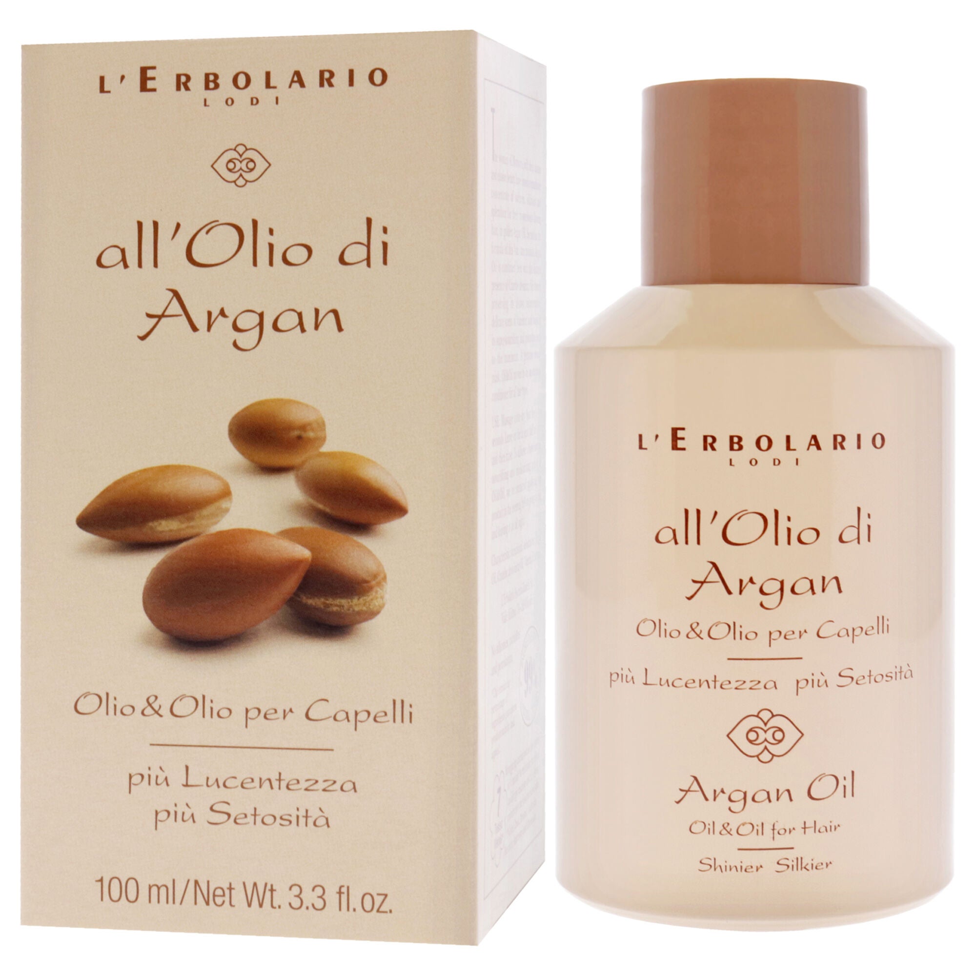 Oil for Hair - Argan Oil by LErbolario for Women - 3.3 oz Oil, See Description, alternate image number 2