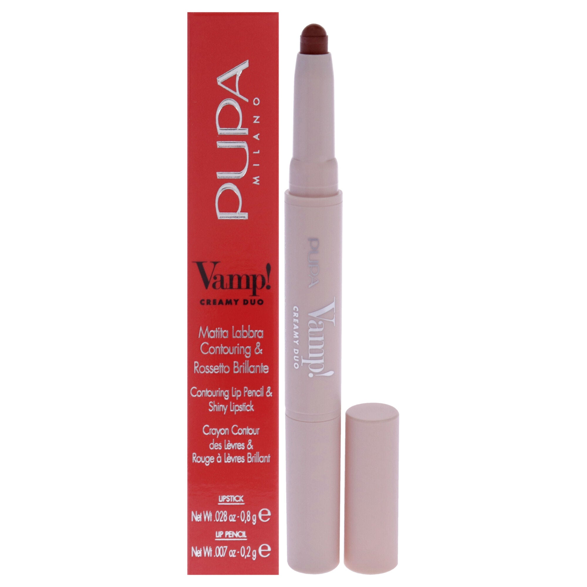 Vamp! Creamy Duo - 001 Fair Nude by Pupa Milano for Women - 0.035 oz Makeup, See Description, hi-res image number 0