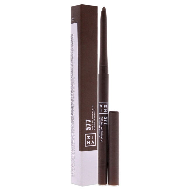 The 24H Automatic Eyebrow Pencil - 577 Gray Brown by 3INA for Women - 0.011 oz Eyebrow Pencil, NA, alternate image number null