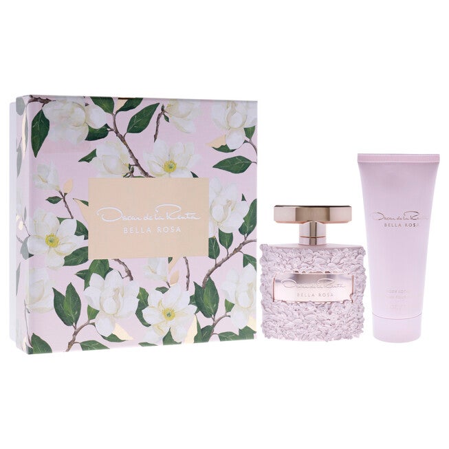 Bella Rosa by Oscar De La Renta for Women - 2 Pc Gift Set 3.4oz EDP Spray, 3.4oz Body Lotion, NA, alternate image number null