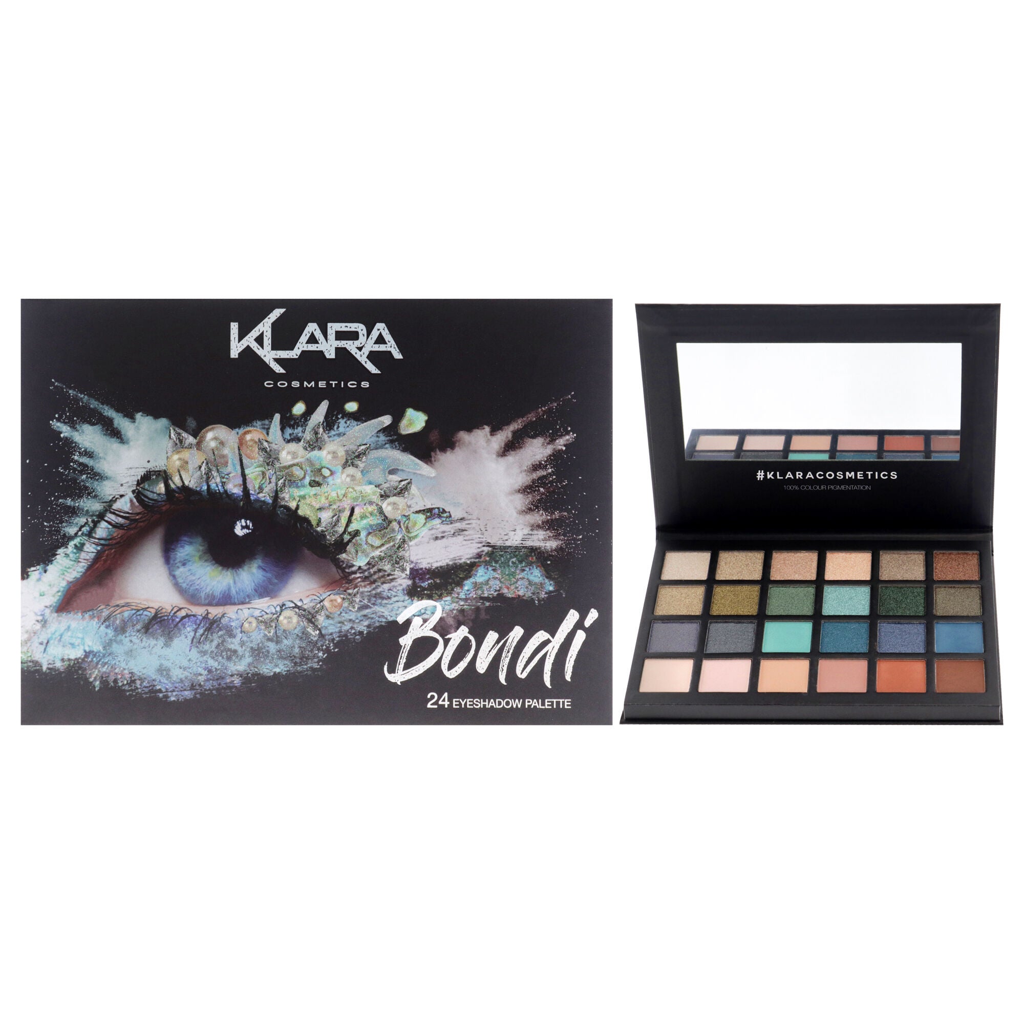 24 Eyeshadow Palette - Bondi by Klara for Women - 1.68 oz Eye Shadow, See Description, hi-res image number 0