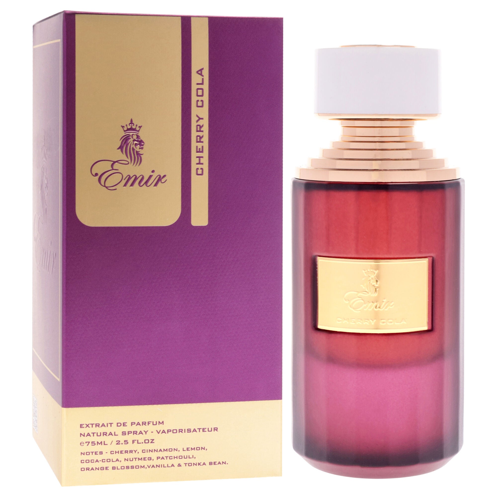 Emir - Cherry Cola by Paris Corner for Unisex - 2.54 oz Extrait De Parfum Spray, Clear, alternate image number 2