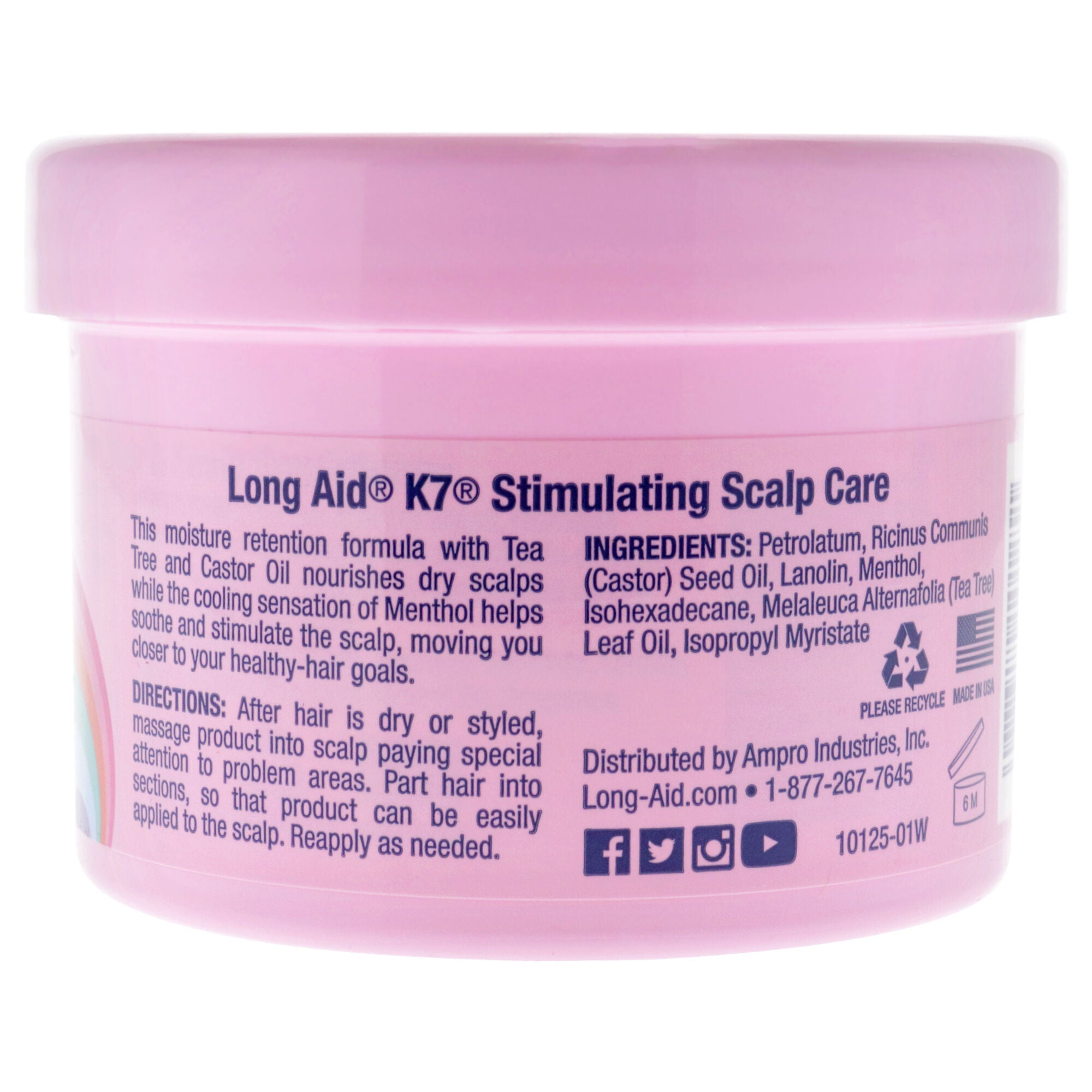 Long-Aid K7 Stimulating Scalp Care by Ampro for Women - 8 oz Conditioner, See Description, alternate image number 2