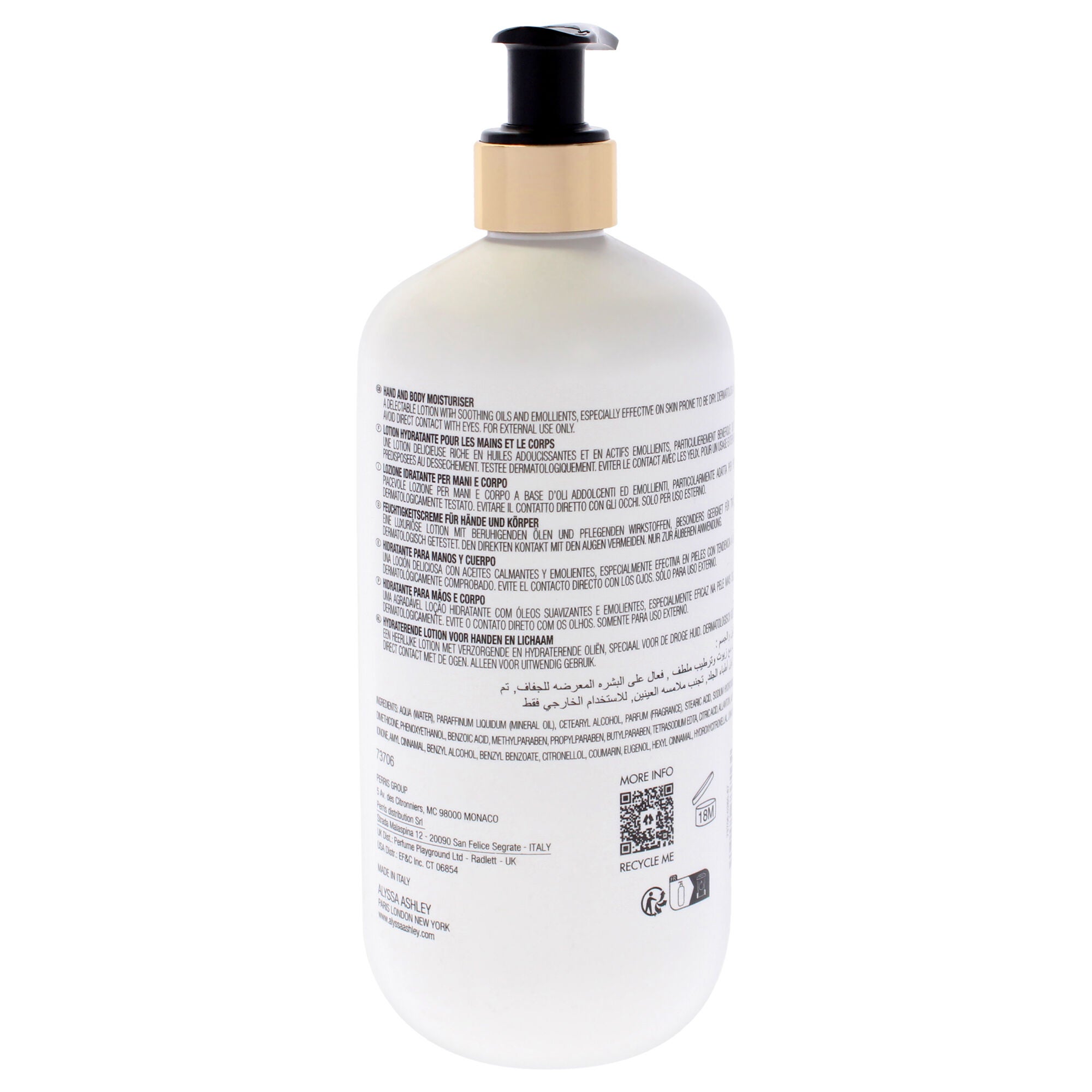 Musk Hand and Body Moisturizer by Alyssa Ashley for Unisex - 16.9 oz Body Lotion, See Description, alternate image number 2