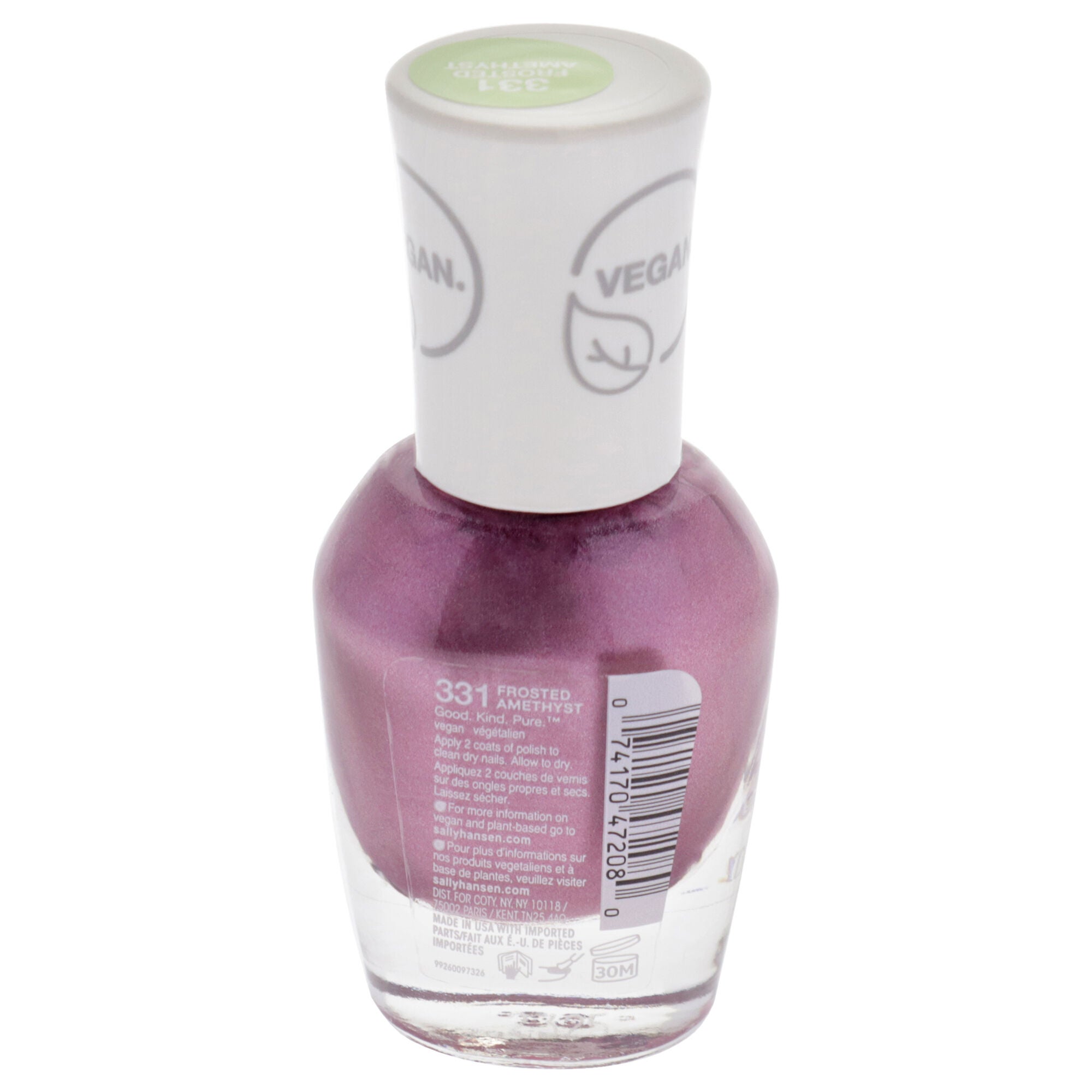 Good Kind Pure Vegan - 331 Frosted Amethyst by Sally Hansen for Women - 0.33 oz Nail Polish, See Description, alternate image number 1