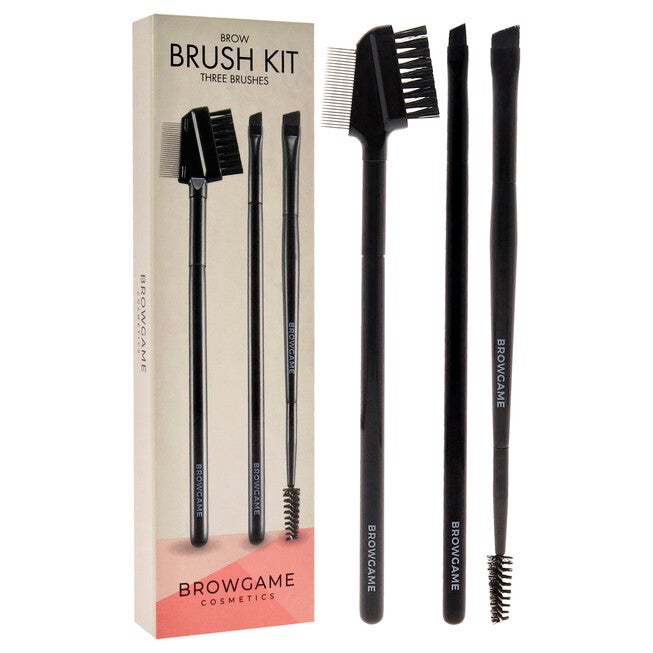 Brow Brush Kit by Browgame for Women - 3 Pc Set, , alternate image number 5