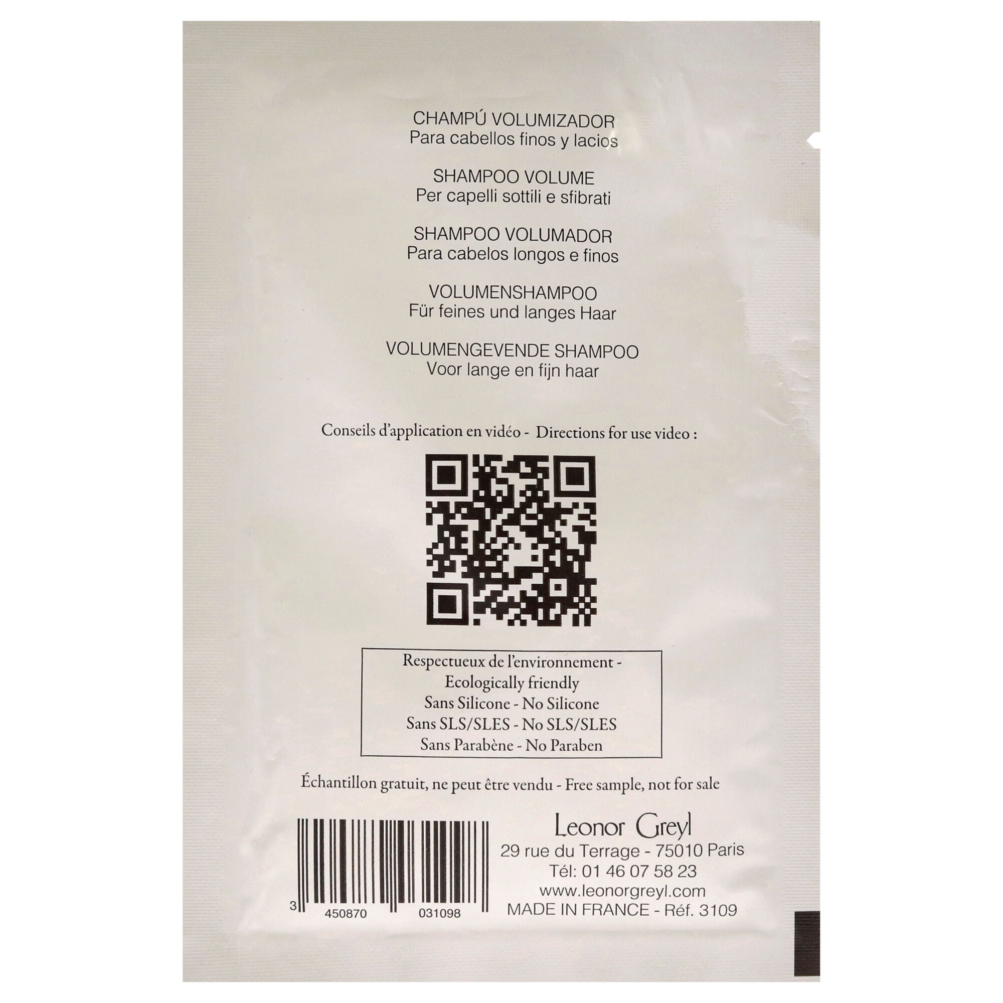 Bain Volumateur Aux Algues Shampoo by Leonor Greyl for Unisex - 0.54 oz Shampoo, See Description, alternate image number 1