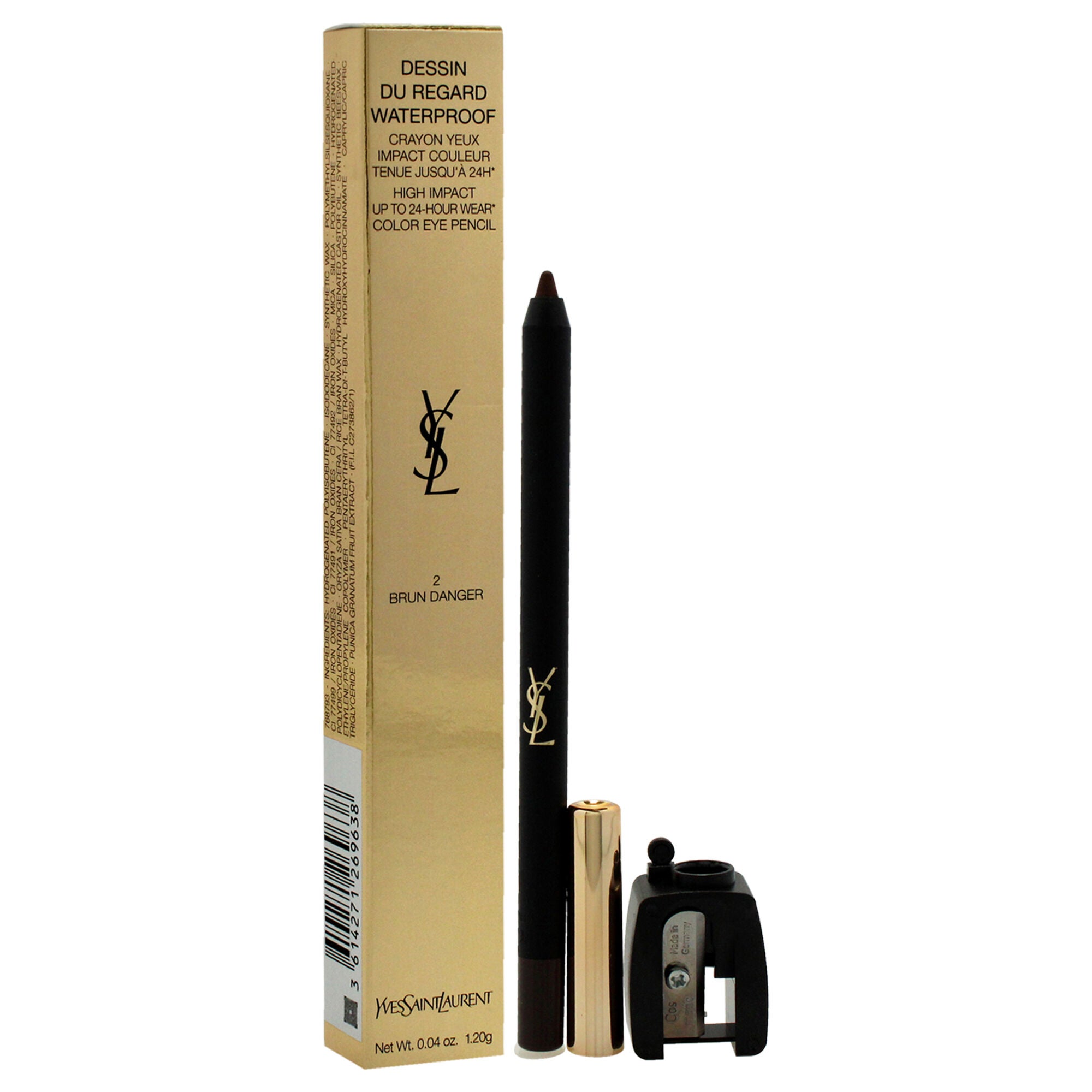 Dessin Du Regard Waterproof Eye Pencil - 2 Brun Danger by Yves Saint Laurent for Women - 0.04 oz Eye Pencil, See Description, alternate image number 2