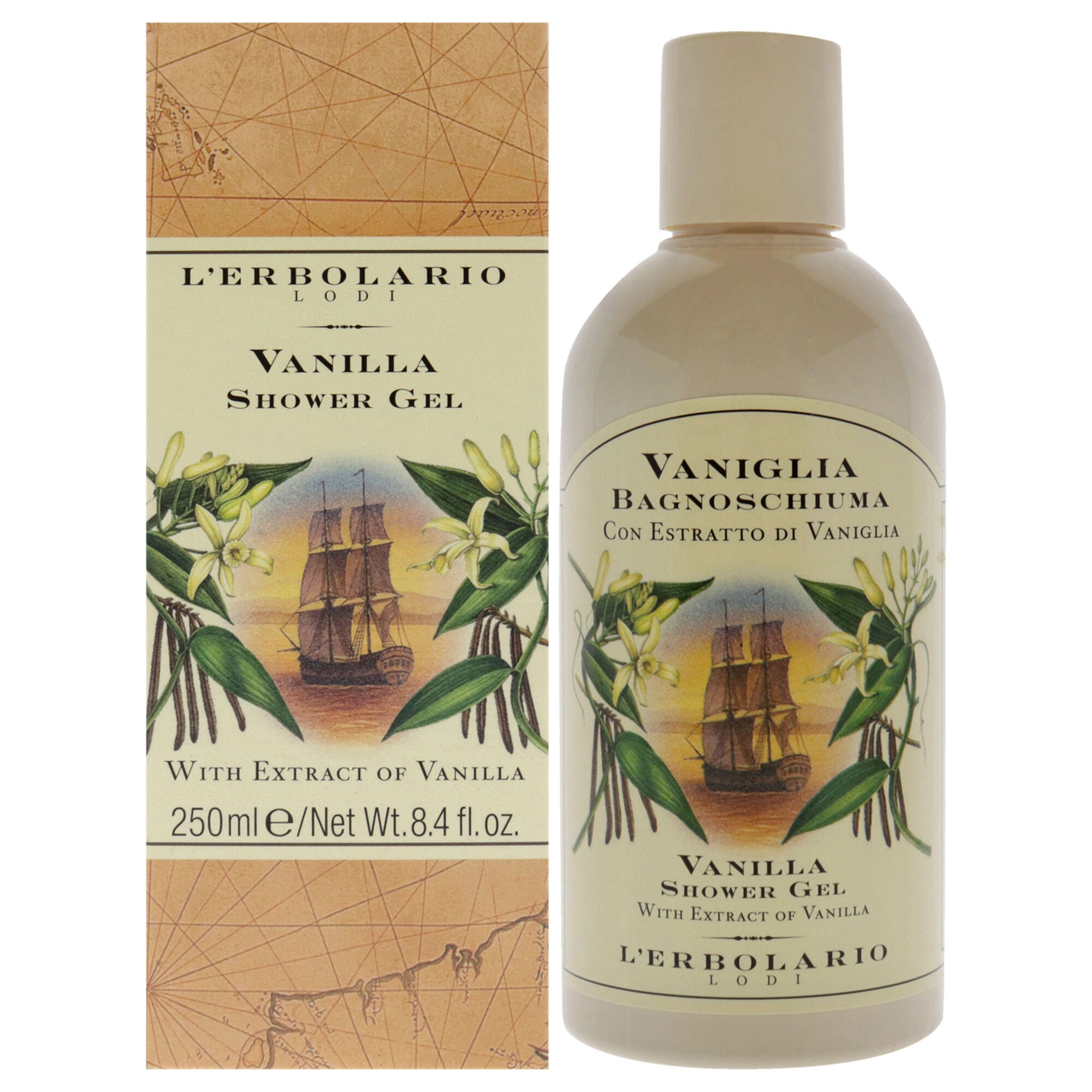 Shower Gel - Vanilla by LErbolario for Unisex - 8.4 oz Shower Gel, NA, hi-res image number 0