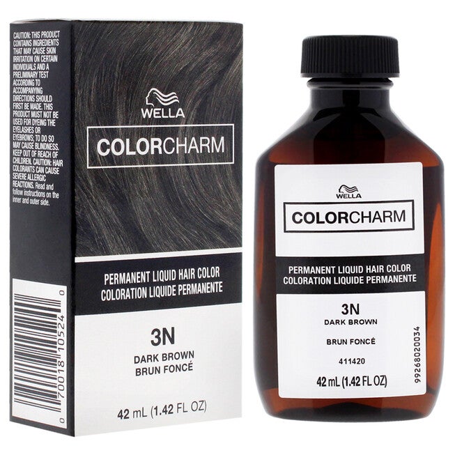 Color Charm Permanent Liquid Hair Color - 3N Dark Brown by Wella for Unisex - 1.42 oz Hair Color, See Description, alternate image number 2
