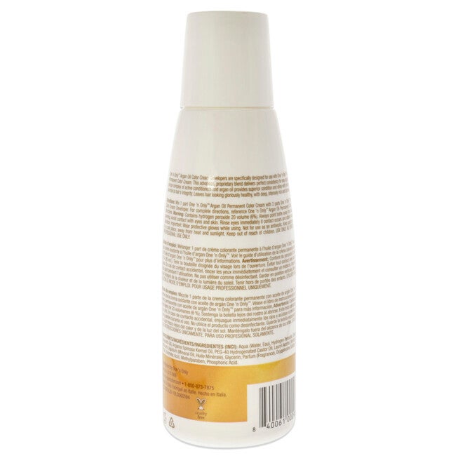 Argan Oil Hair Color Cream Developer - 20 Volume by One n Only for Unisex - 6 oz Lightener, See Description, alternate image number 2