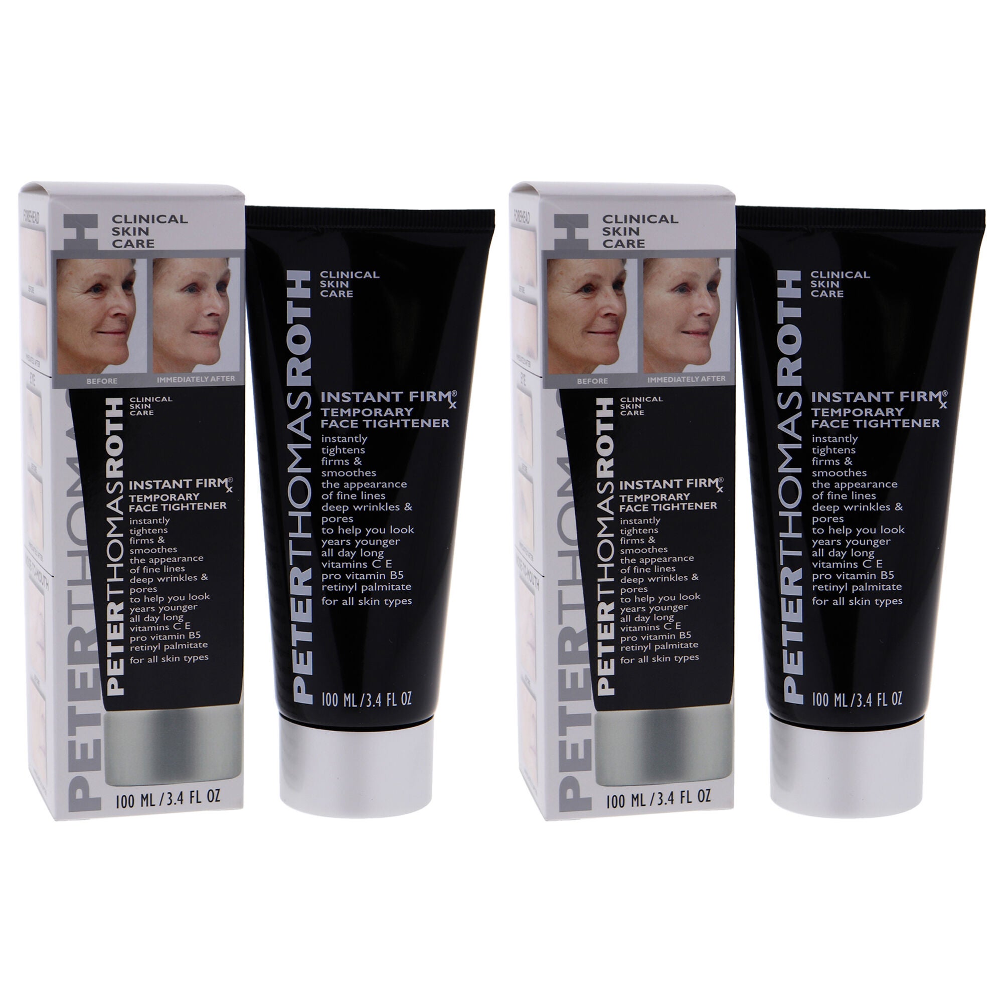 Instant Firmx Temporary Face Tightener by Peter Thomas Roth for Unisex - 3.4 oz Cream - Pack of 2, White, alternate image number 2