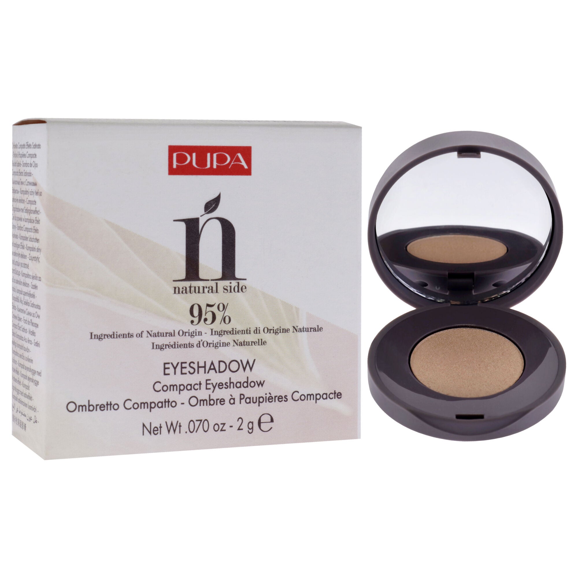 Natural Side Compact Eyeshadow - 004 Light Gold by Pupa Milano for Women - 0.07 oz Eye Shadow, , alternate image number 6