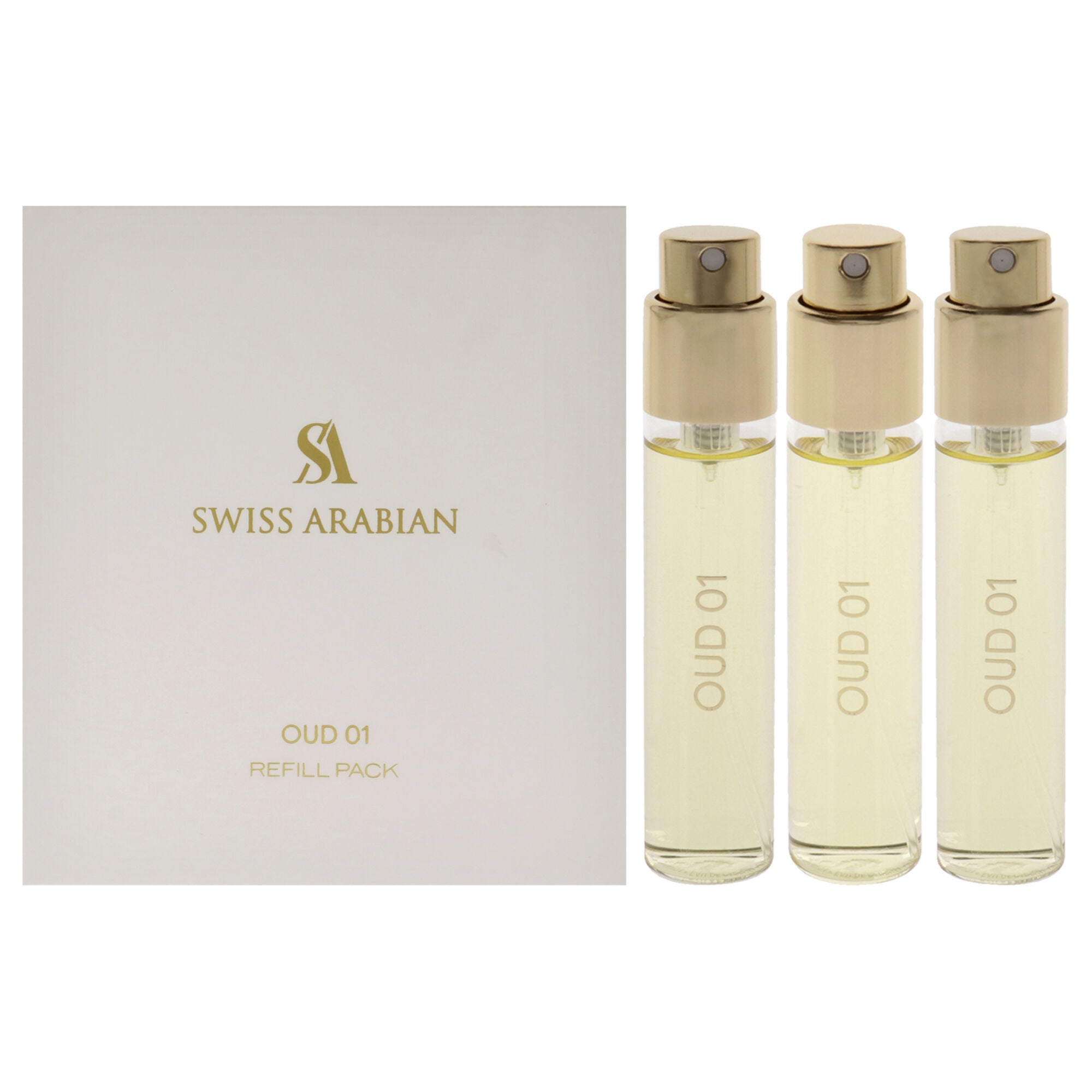 Oud 01 by Swiss Arabian for Unisex - 3 Pc Mini Gift Set 3 x 1oz EDP Spray (Refill), See Description, hi-res image number 0