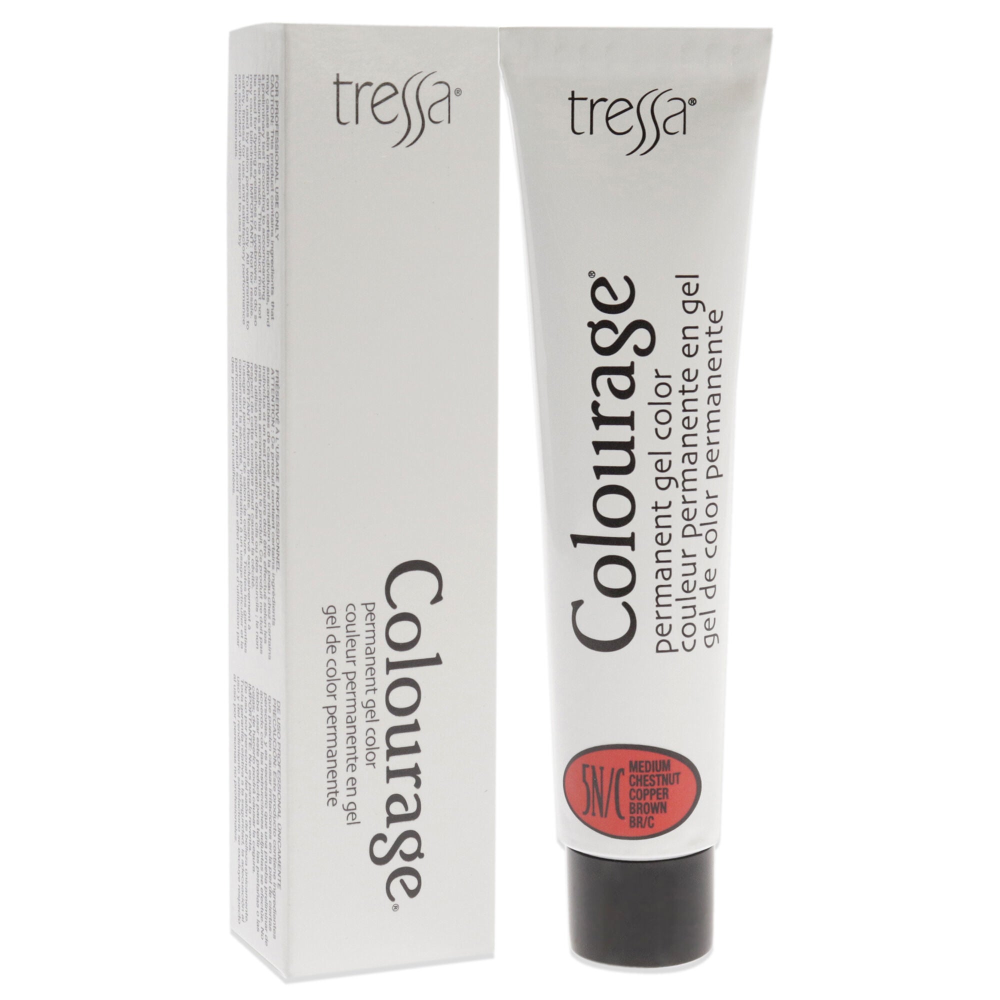 Colourage Permanent Gel Color - 5NC Medium Chestnut Copper Brown by Tressa for Unisex - 2 oz Hair Color, See Description, alternate image number 2