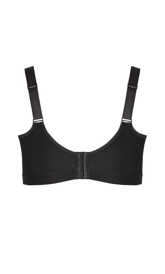 Basic Cotton Bra - black, , alternate image number null