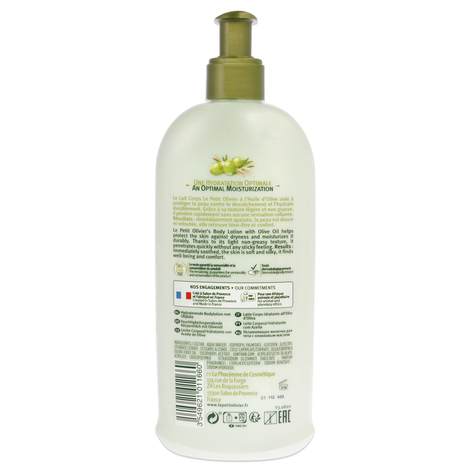 Moisturizing Body Lotion - Olive Oil by Le Petit Olivier for Women - 8.4 oz Body Lotion, See Description, alternate image number 1