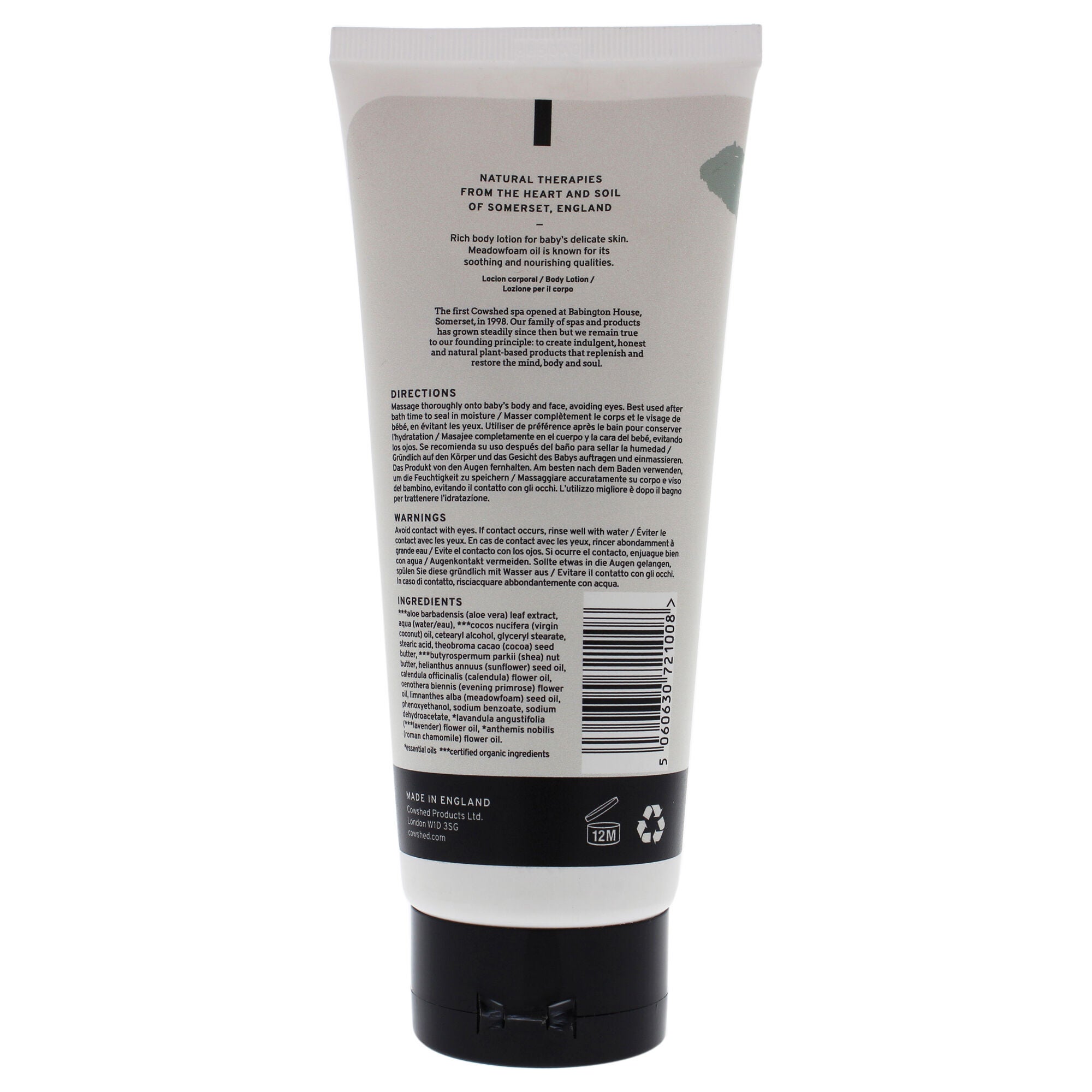 Baby Milky Body Lotion by Cowshed for Unisex - 6.76 oz Body Lotion, , alternate image number 3