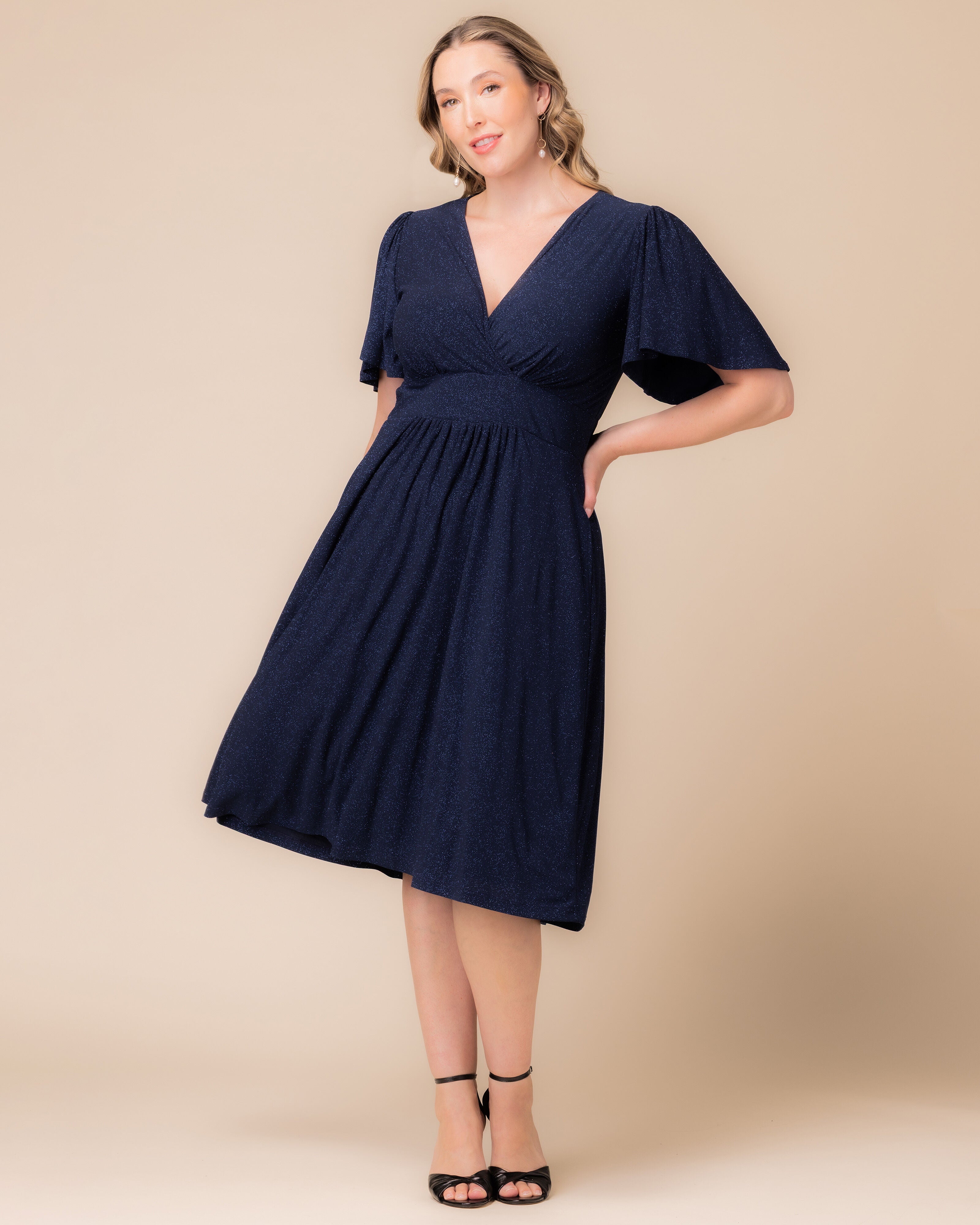 Crystal Cove Cocktail Dress, EVENING STAR / Navy, alternate image number 4