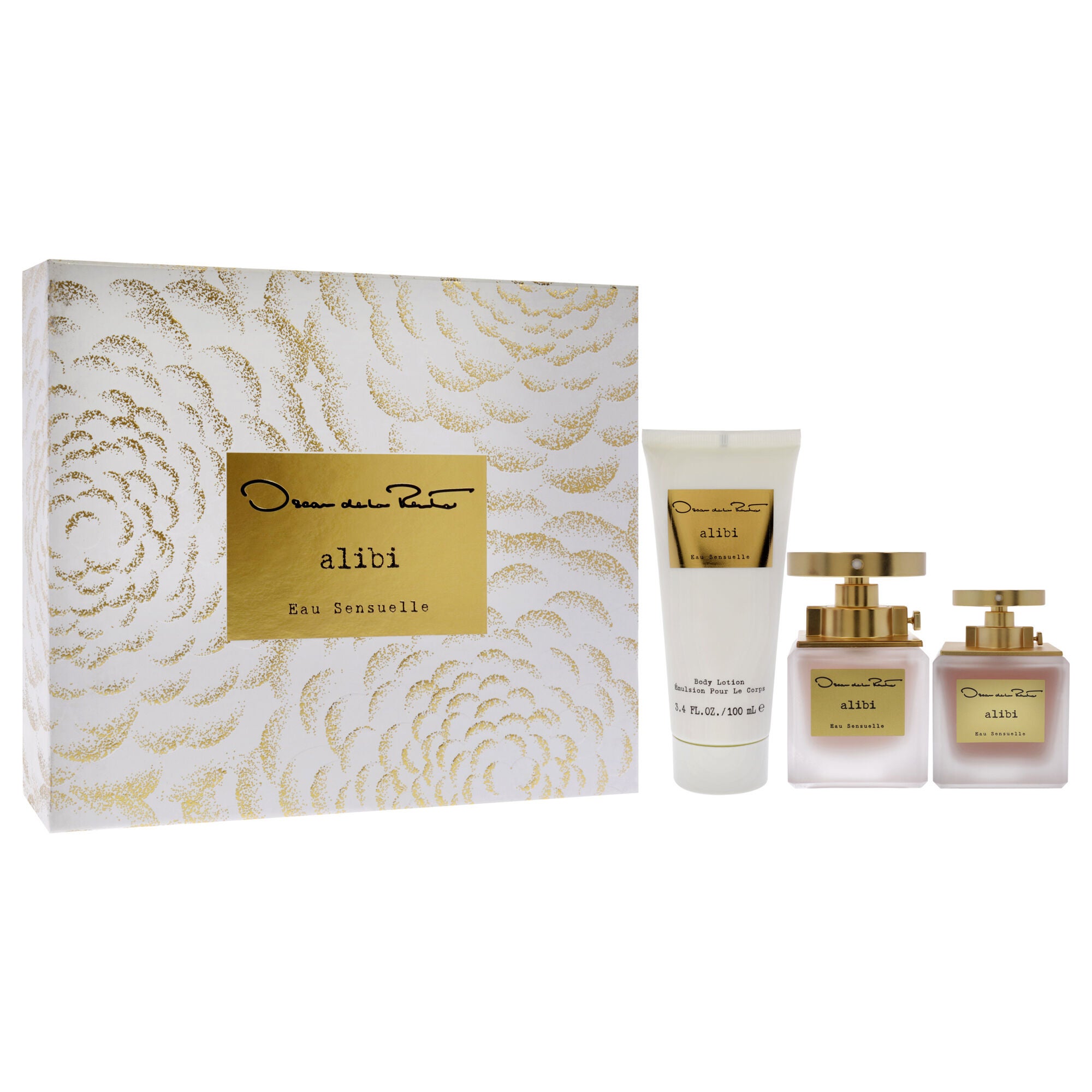 Alibi Eau Sensuelle by Oscar De La Renta for Women - 3 Pc Gift Set 3.3oz EDP Spray, 1oz EDP Spray 3.4oz Body Lotion, See Description, alternate image number 1