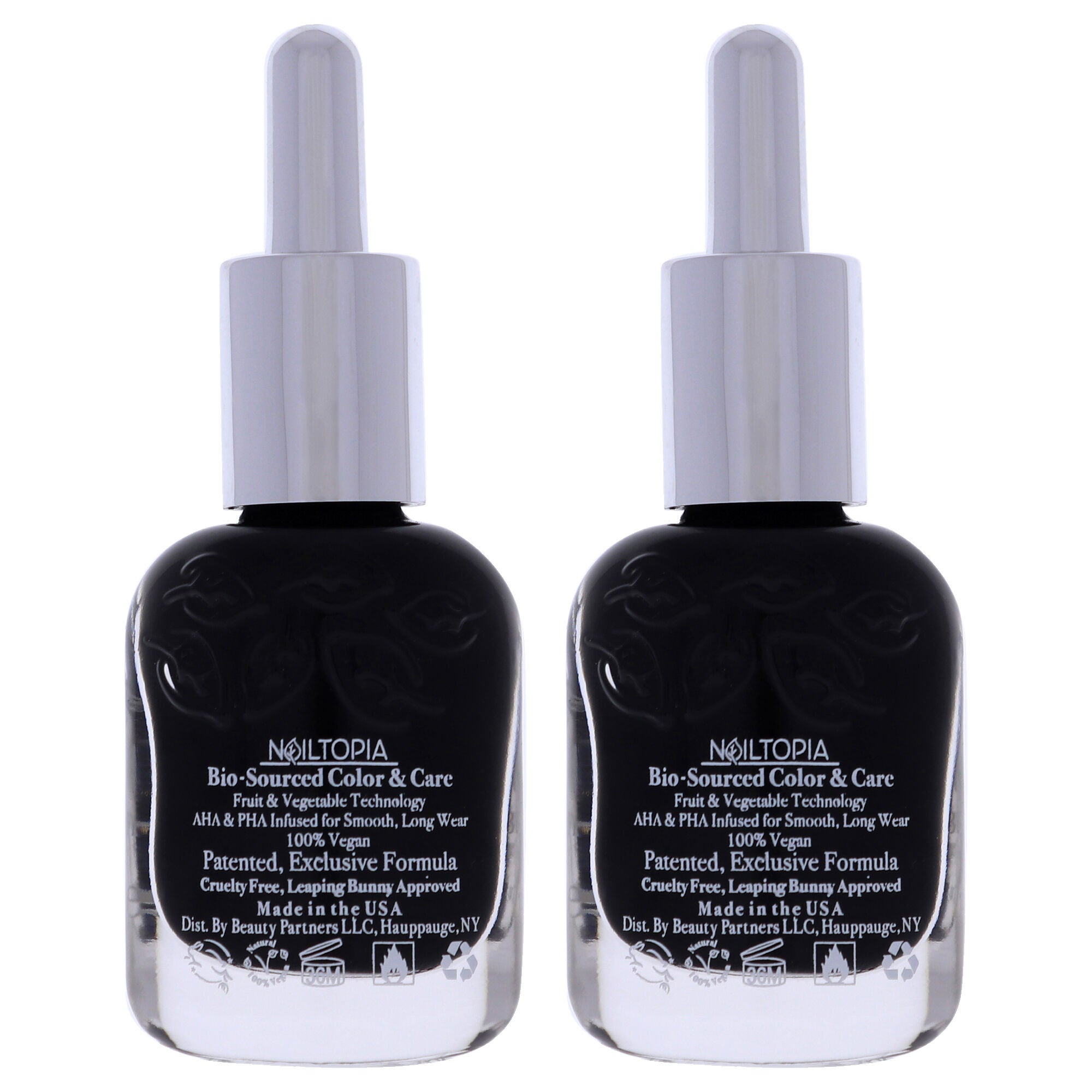 Bio-Sourced Chip Free Nail Lacquer - Respect by Nailtopia for Women - 0.41 oz Nail Polish - Pack of 2, See Description, alternate image number 2