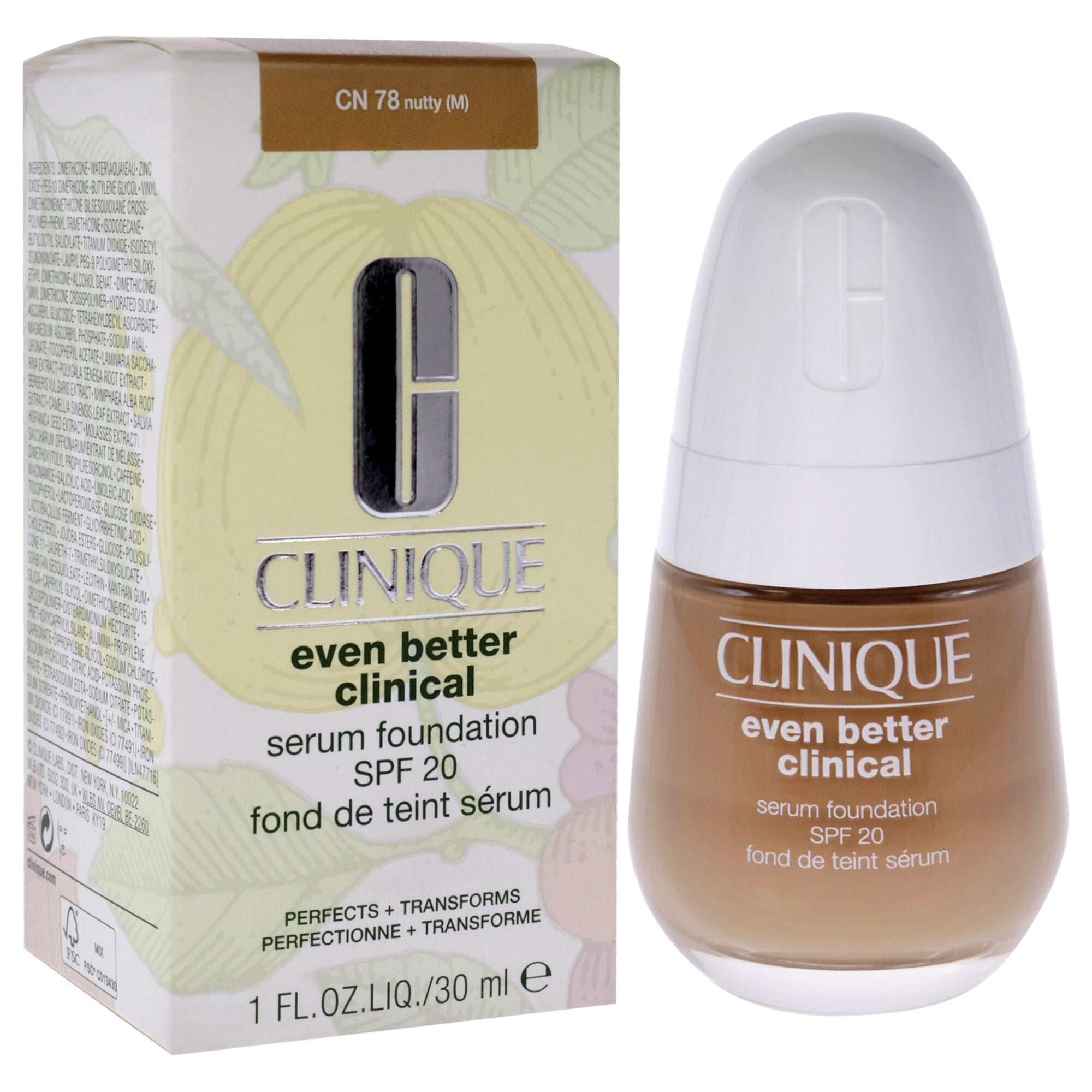 Even Better Clinical Serum Foundation SPF 20 - CN 78 Nutty by Clinique for Women - 1 oz Foundation, See Description, alternate image number 2